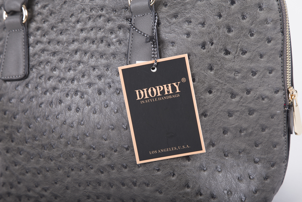 Diophy Grey Tote Bag