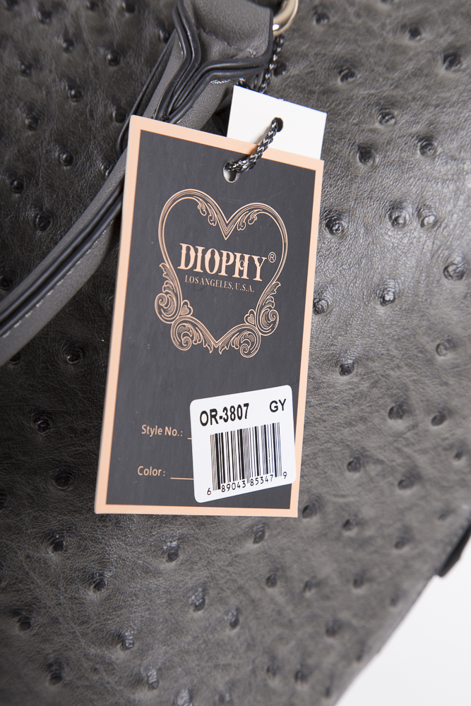 Diophy Grey Tote Bag