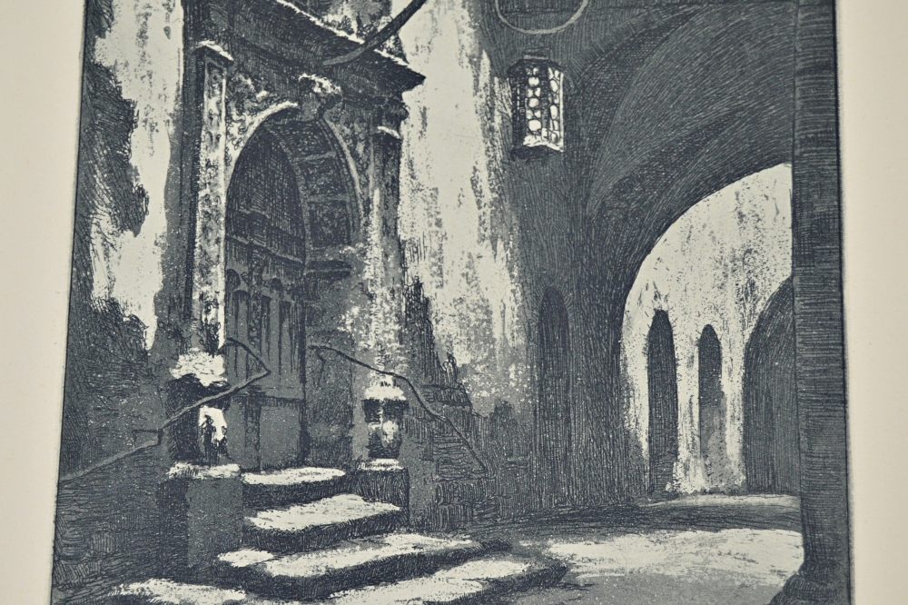 W. Foerster Limited Edition Original Etching "Das Alte Portal"