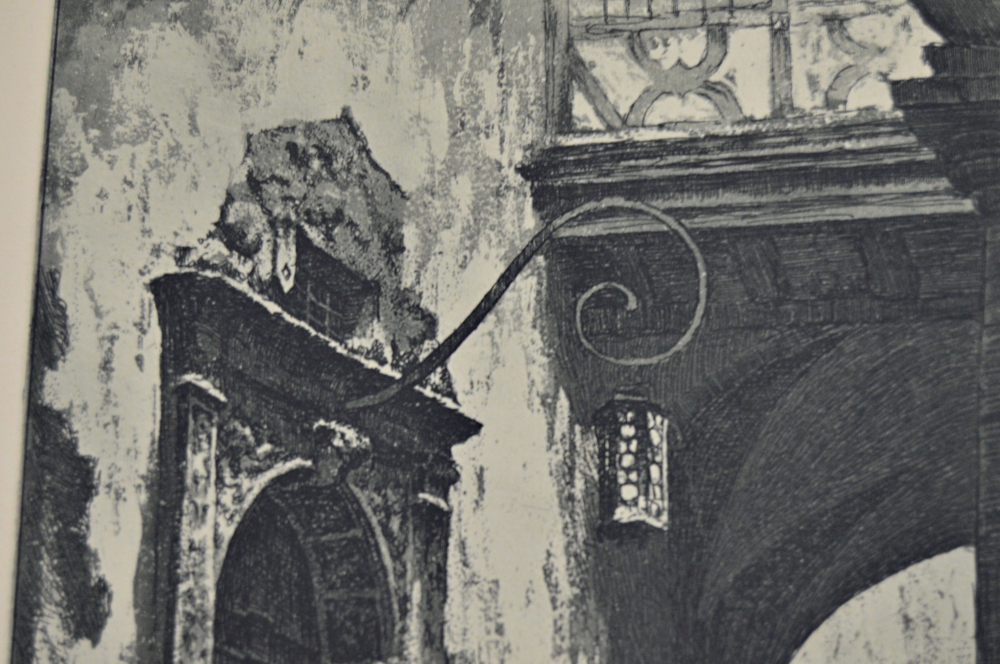 W. Foerster Limited Edition Original Etching "Das Alte Portal"