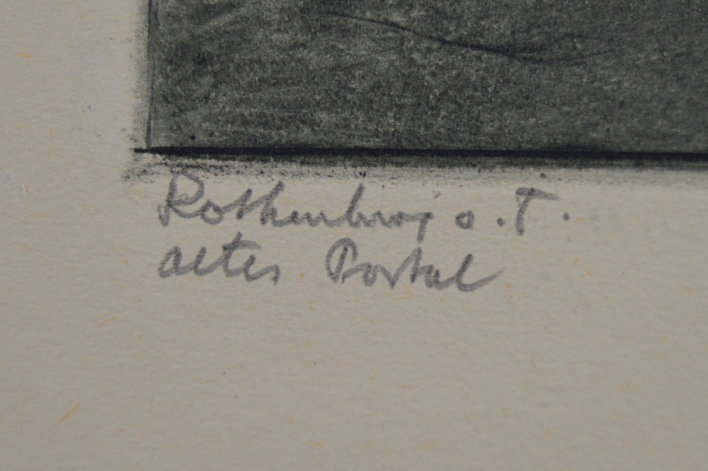 W. Foerster Limited Edition Original Etching "Das Alte Portal"