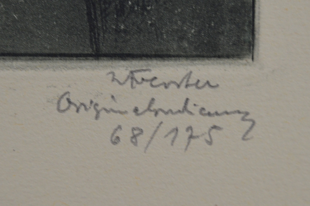 W. Foerster Limited Edition Original Etching "Das Alte Portal"