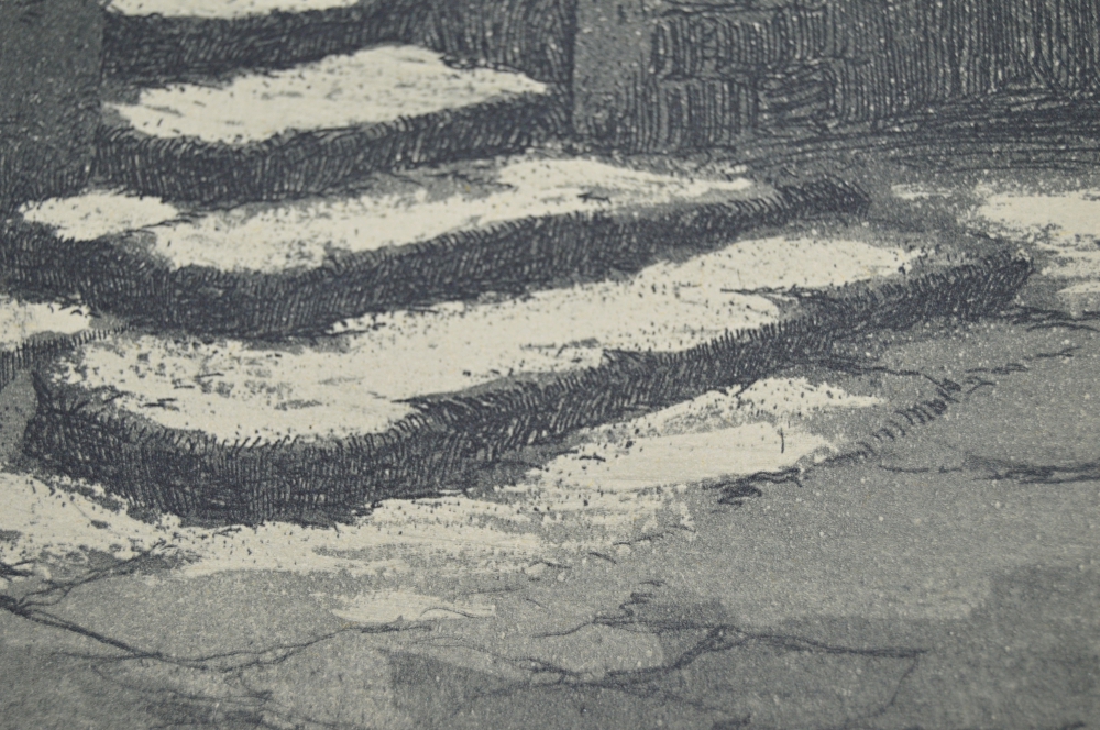 W. Foerster Limited Edition Original Etching "Das Alte Portal"