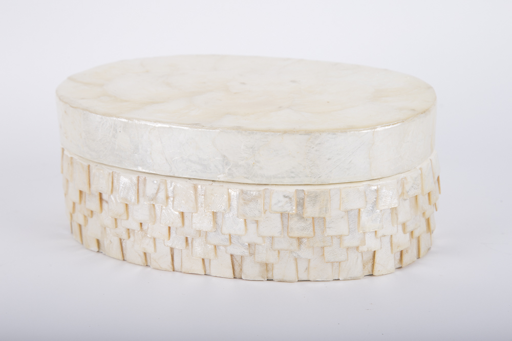 Collection of Bead and Shell Finished Decorative Boxes