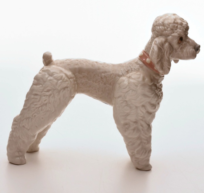 Lladro Poodle Figurines, Hand Made in Spain