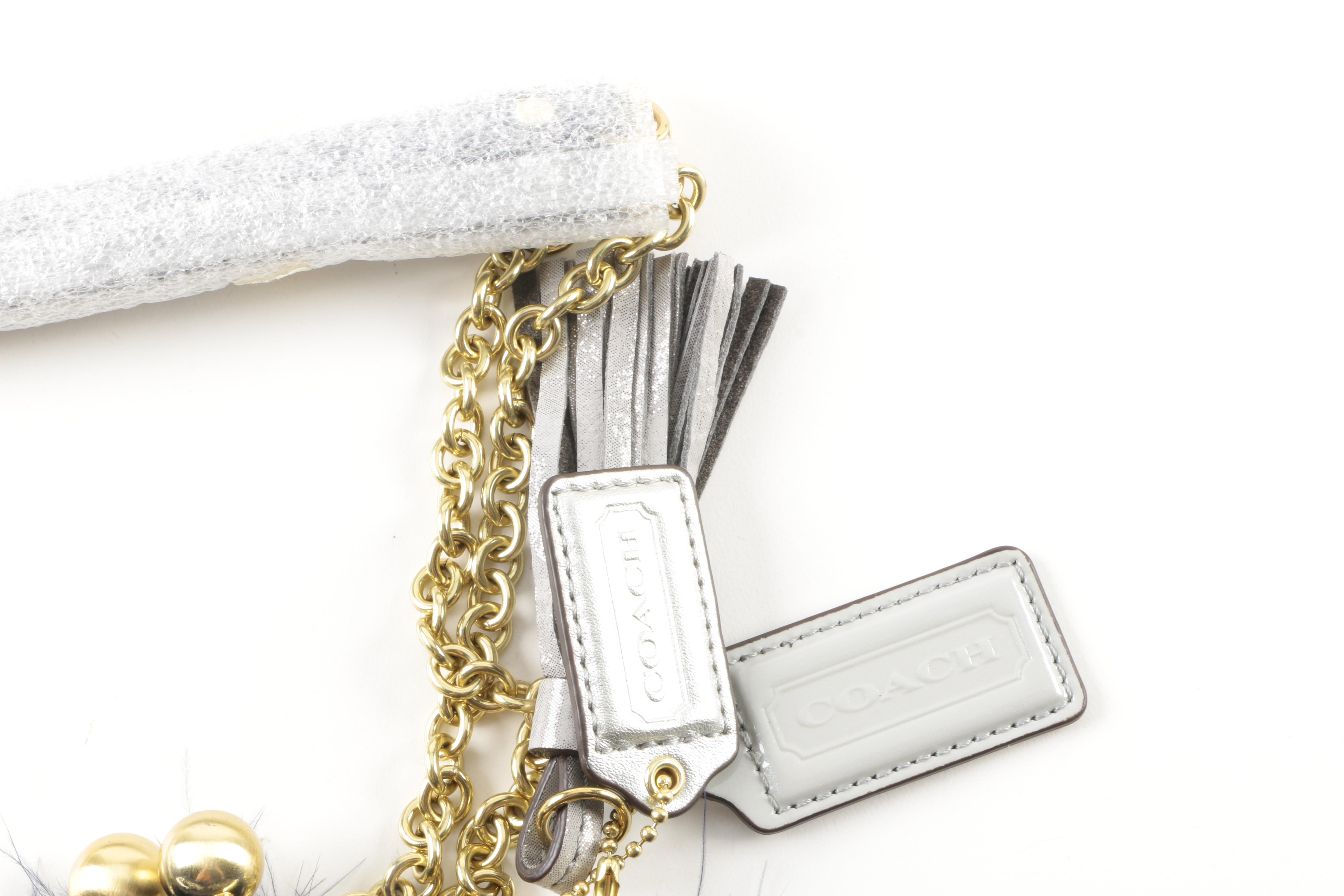 Coach Poppy Jewel Frame Bag in Blue