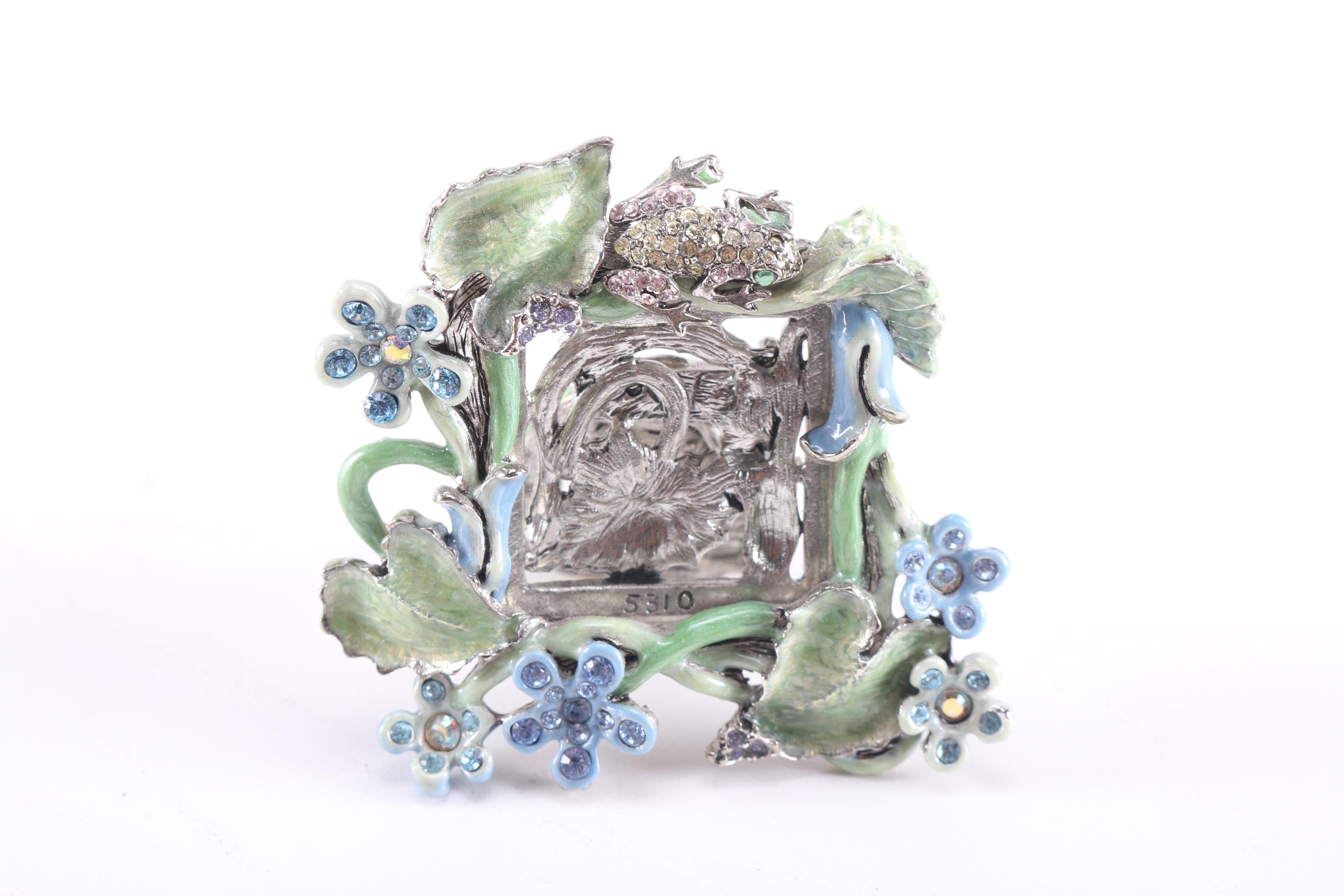 Jay Strongwater Floral Rhinestone Frames