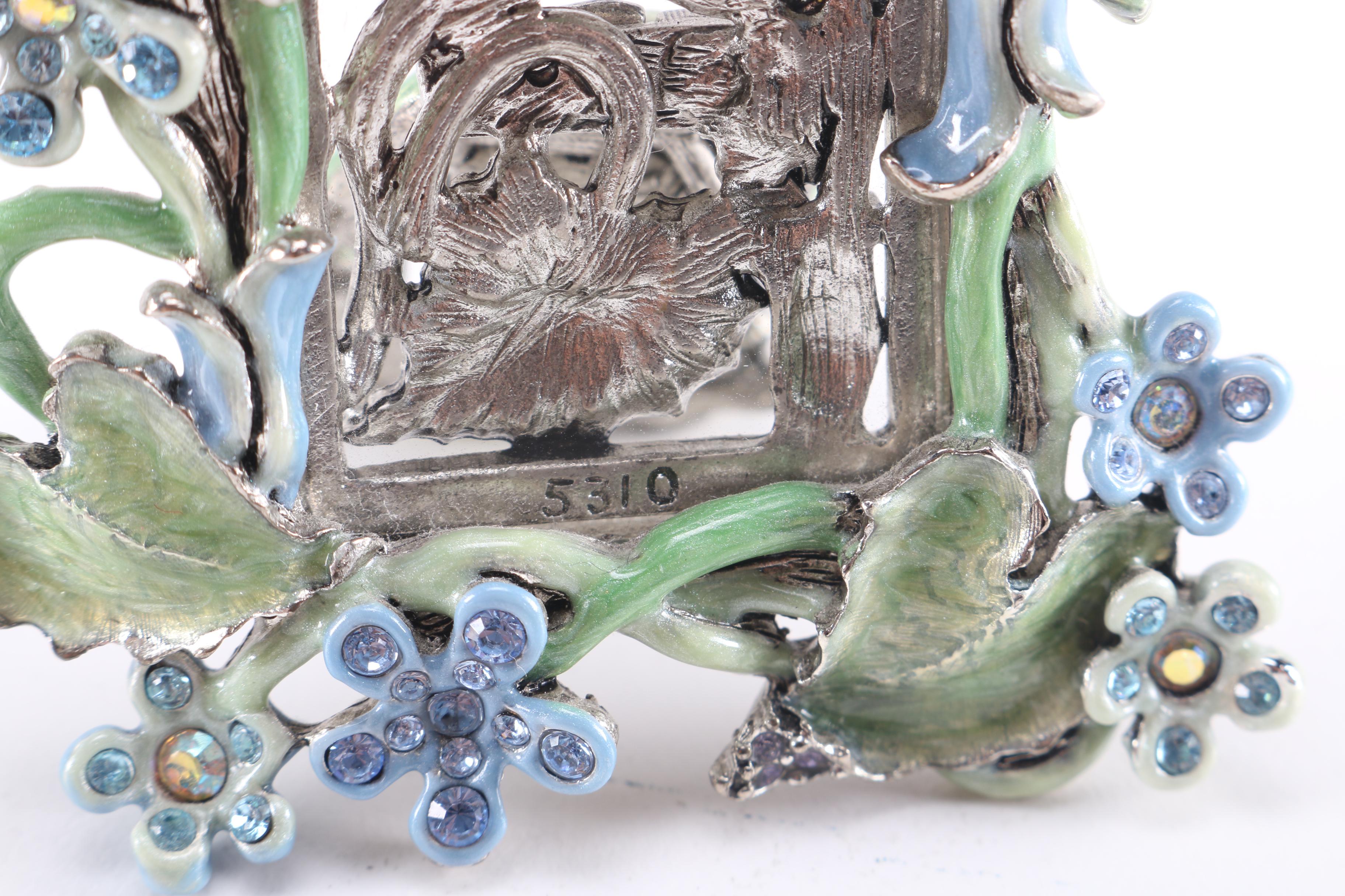 Jay Strongwater Floral Rhinestone Frames