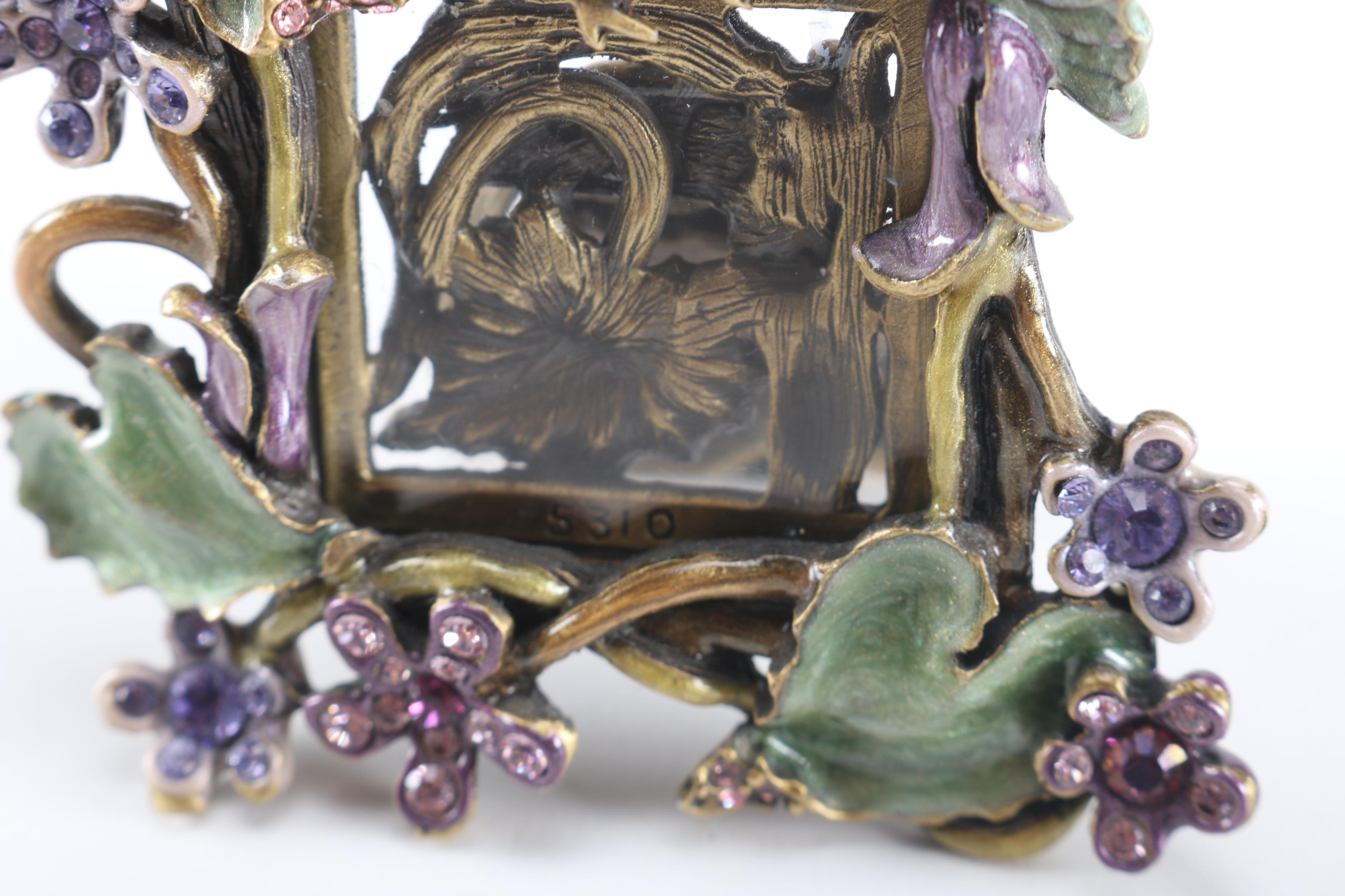 Jay Strongwater Floral Rhinestone Frames