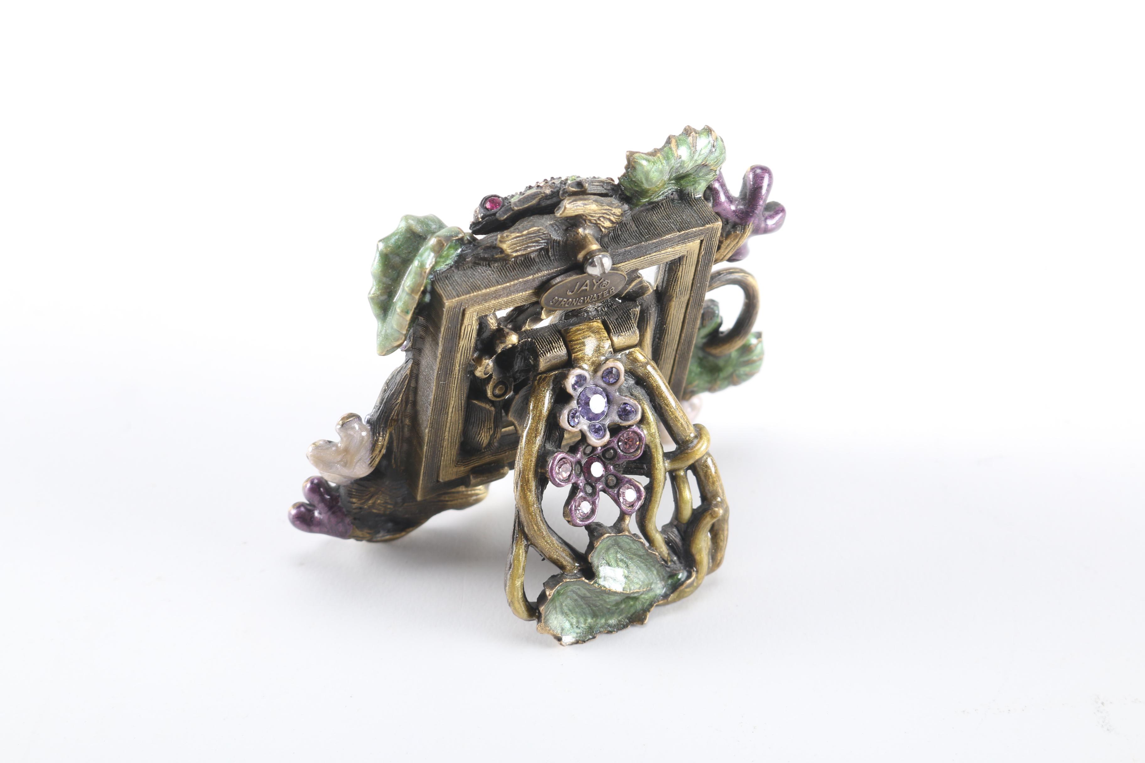 Jay Strongwater Floral Rhinestone Frames