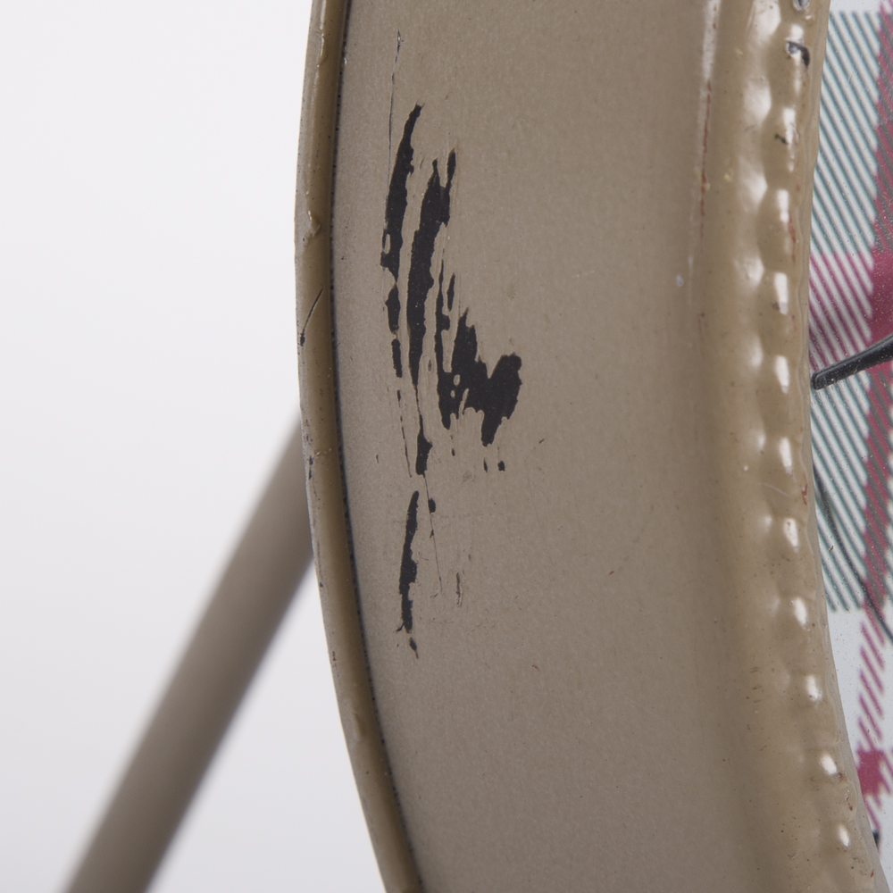 Maison De Florette Plaid Face Metal Case Clocks