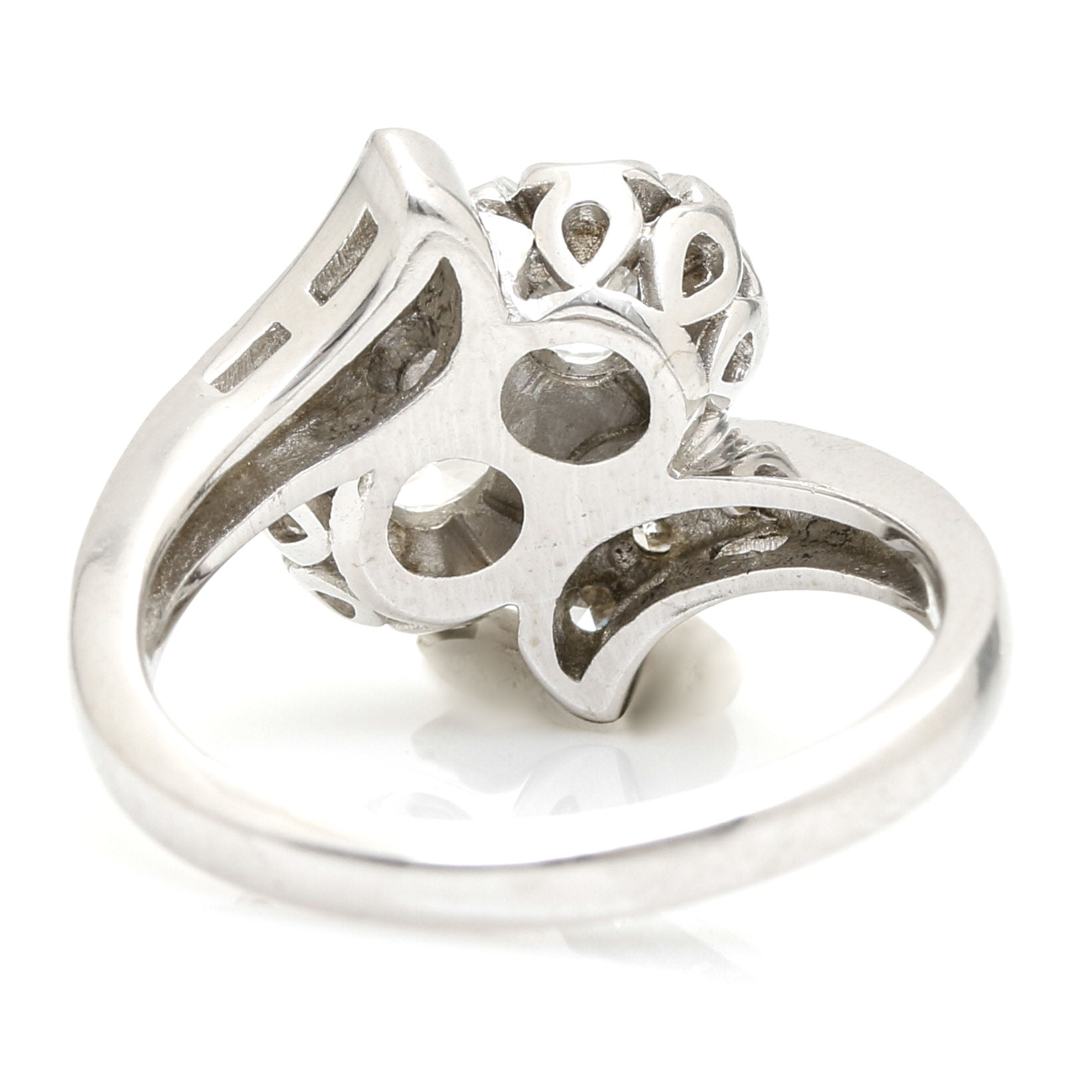 14K White Gold Trubrite 0.96 CTW Diamond Ring