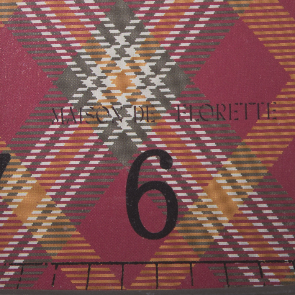 Maison De Florette Plaid Face Metal Case Clocks