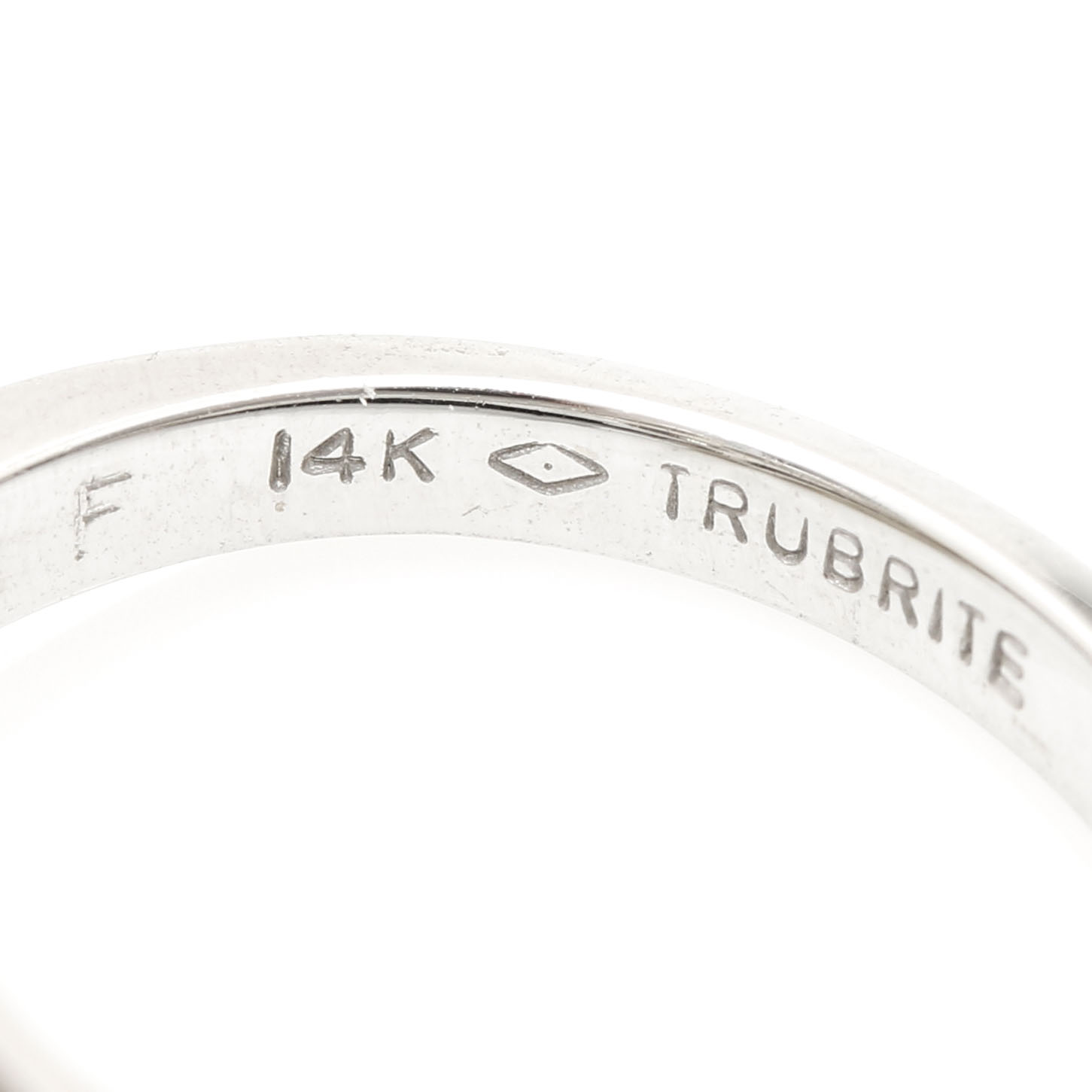 14K White Gold Trubrite 0.96 CTW Diamond Ring