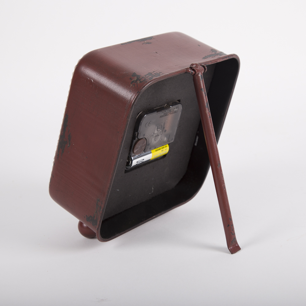 Maison De Florette Plaid Face Metal Case Clocks