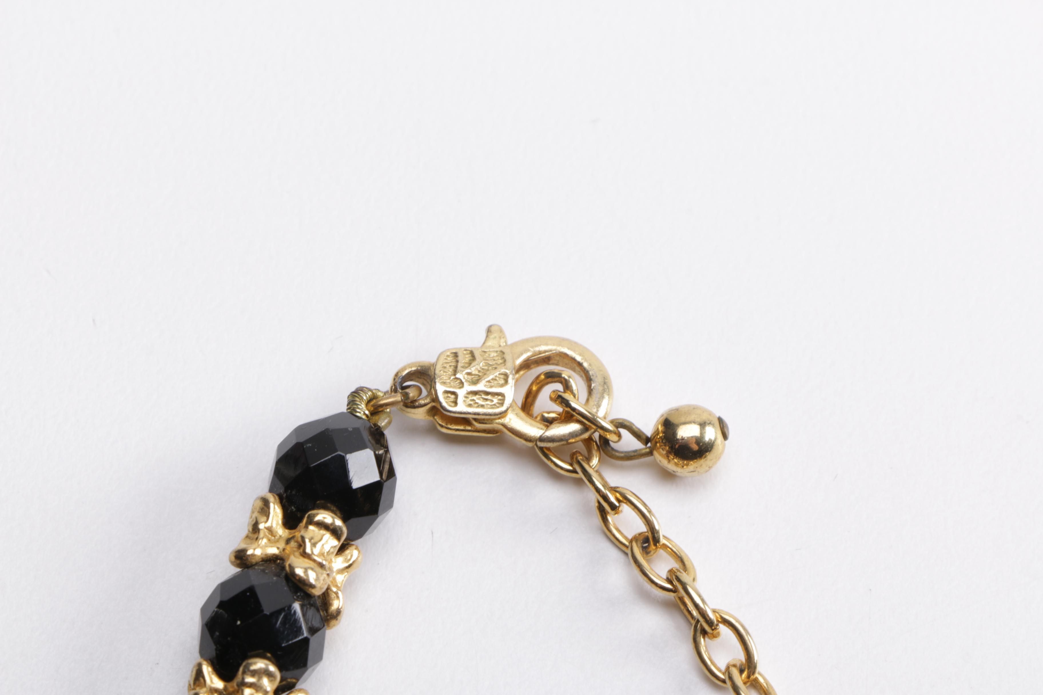 Assorted Designer Necklaces and Brooches Including Mirian Haskell and Trifari