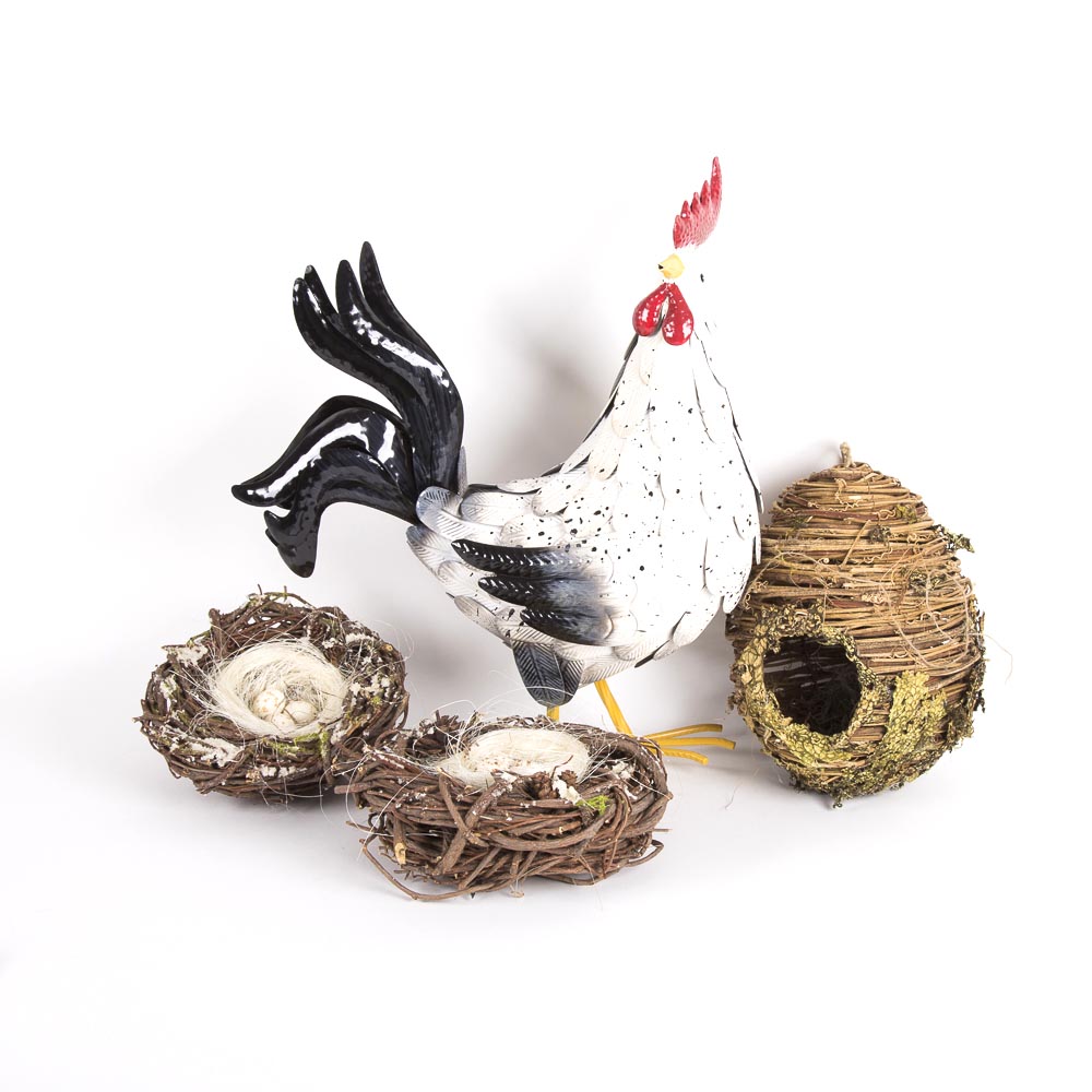 Rooster and Bird Decor