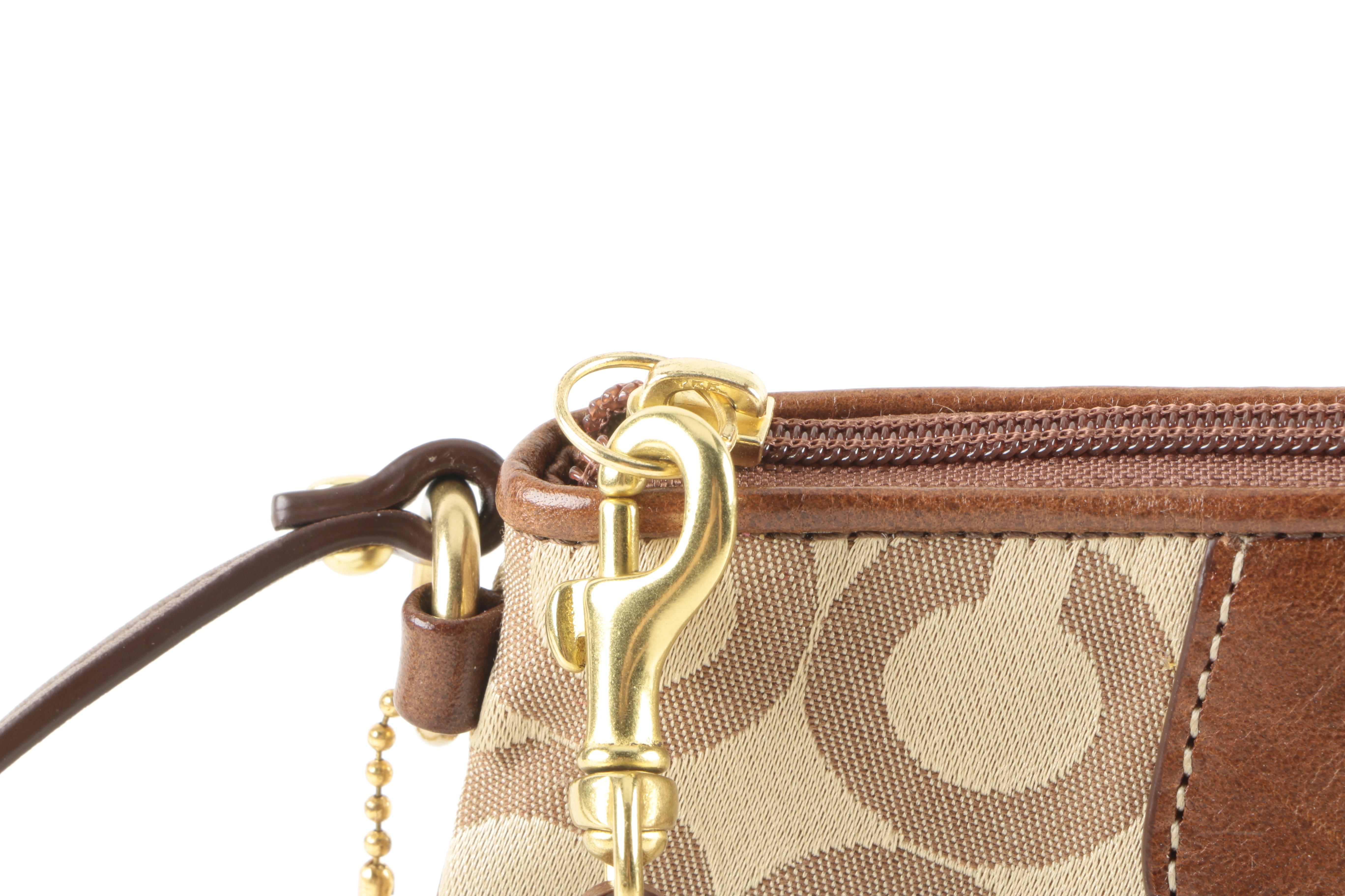 Coach Monogram C Wristlet, Wallet, and Change Purse