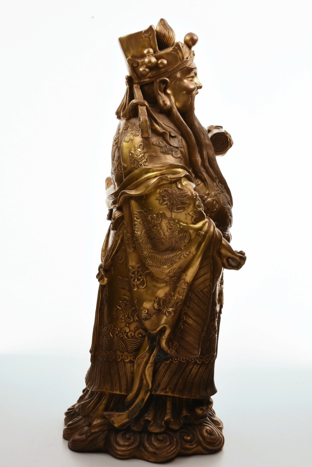 Finely Cast Brass Daoist "Happiness" Deity