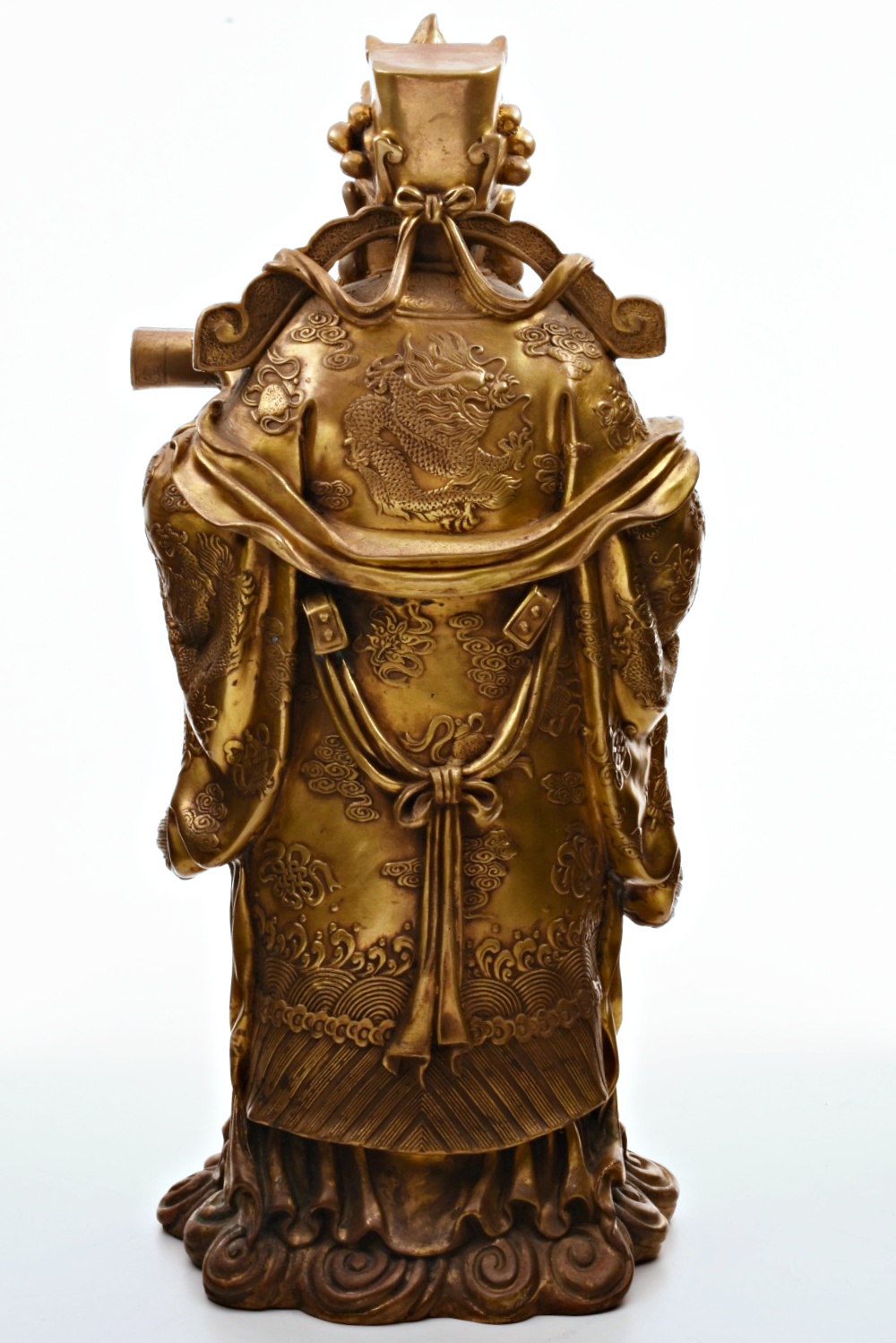 Finely Cast Brass Daoist "Happiness" Deity