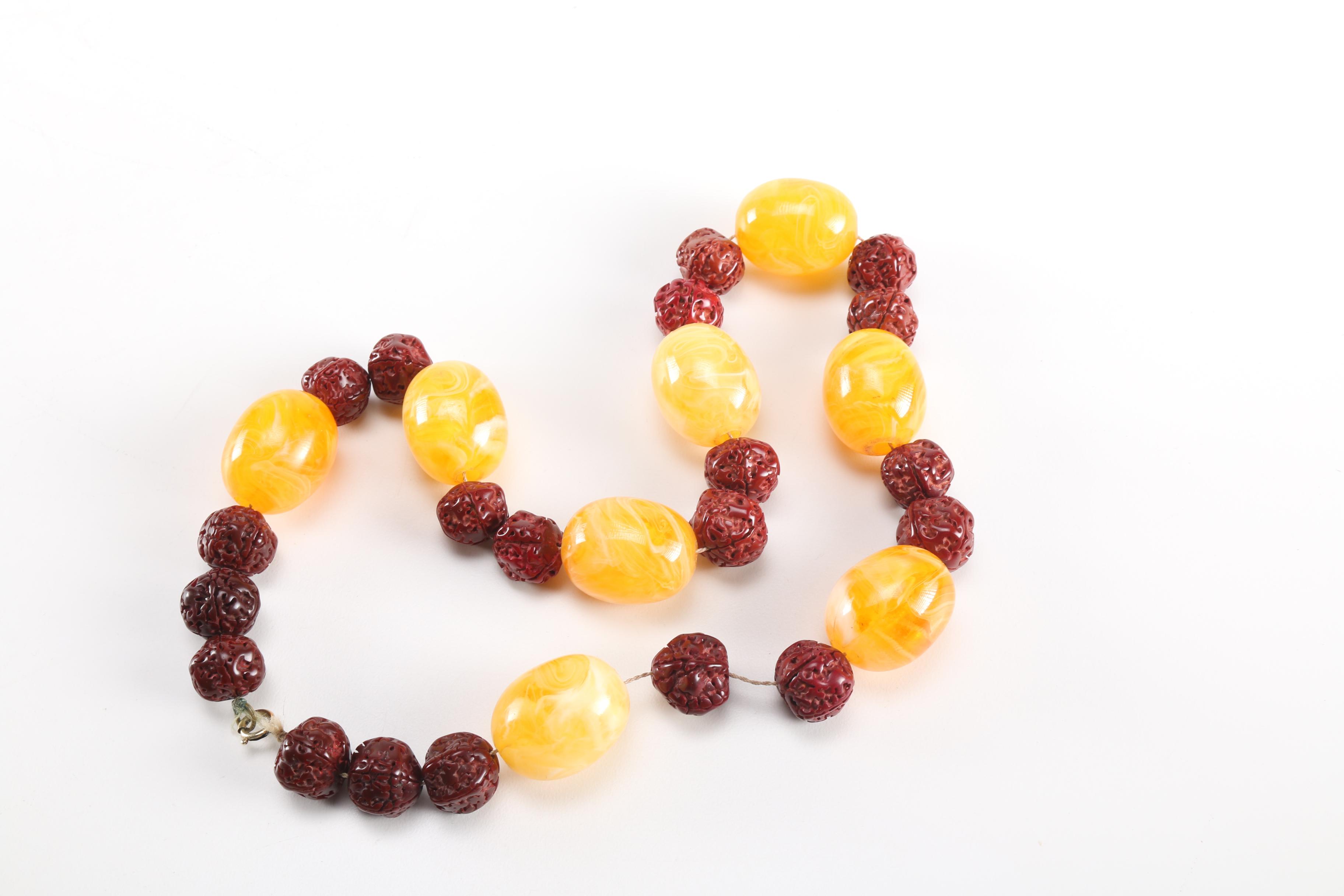 Beaded Necklaces and Silver Tone Bracelet