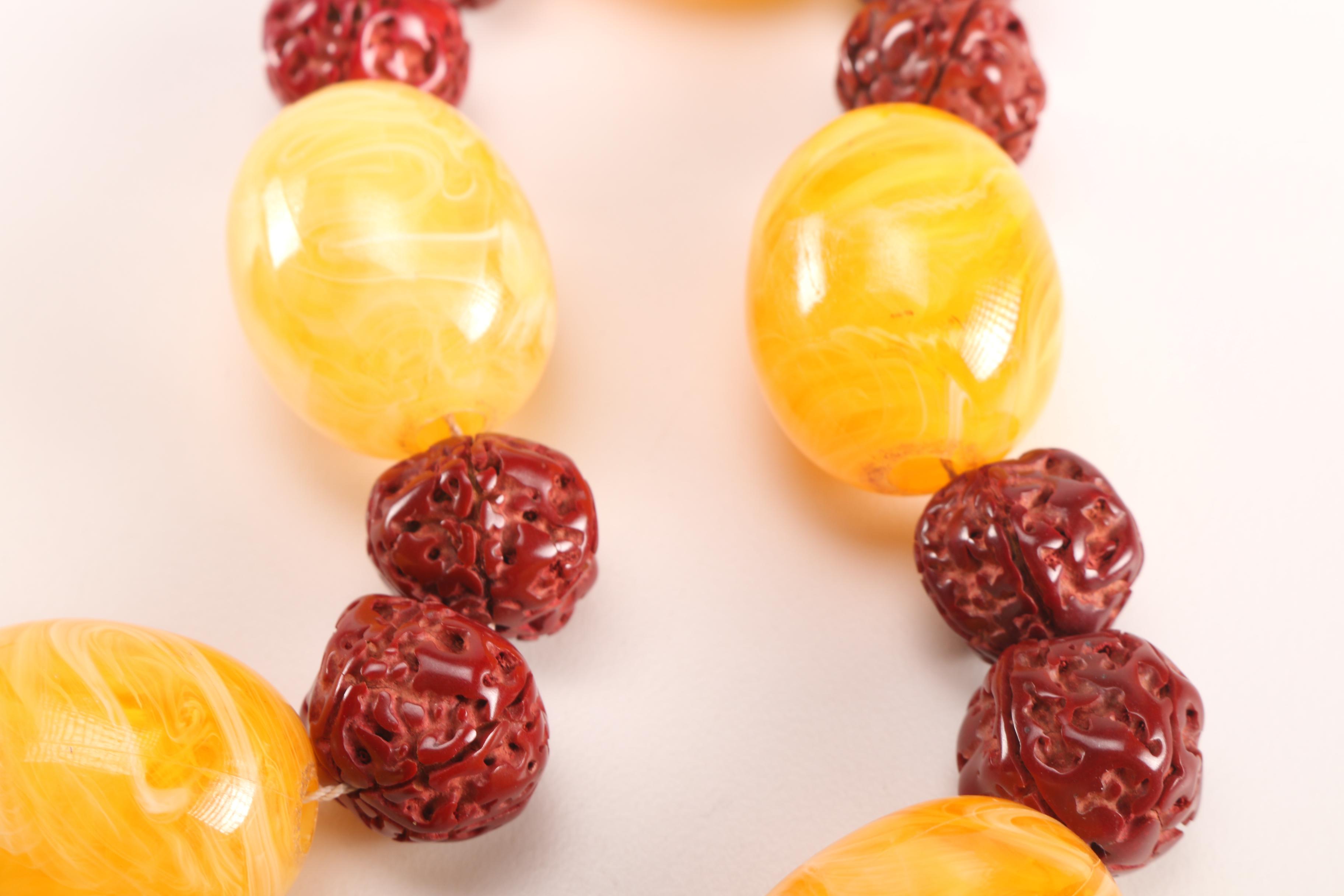 Beaded Necklaces and Silver Tone Bracelet