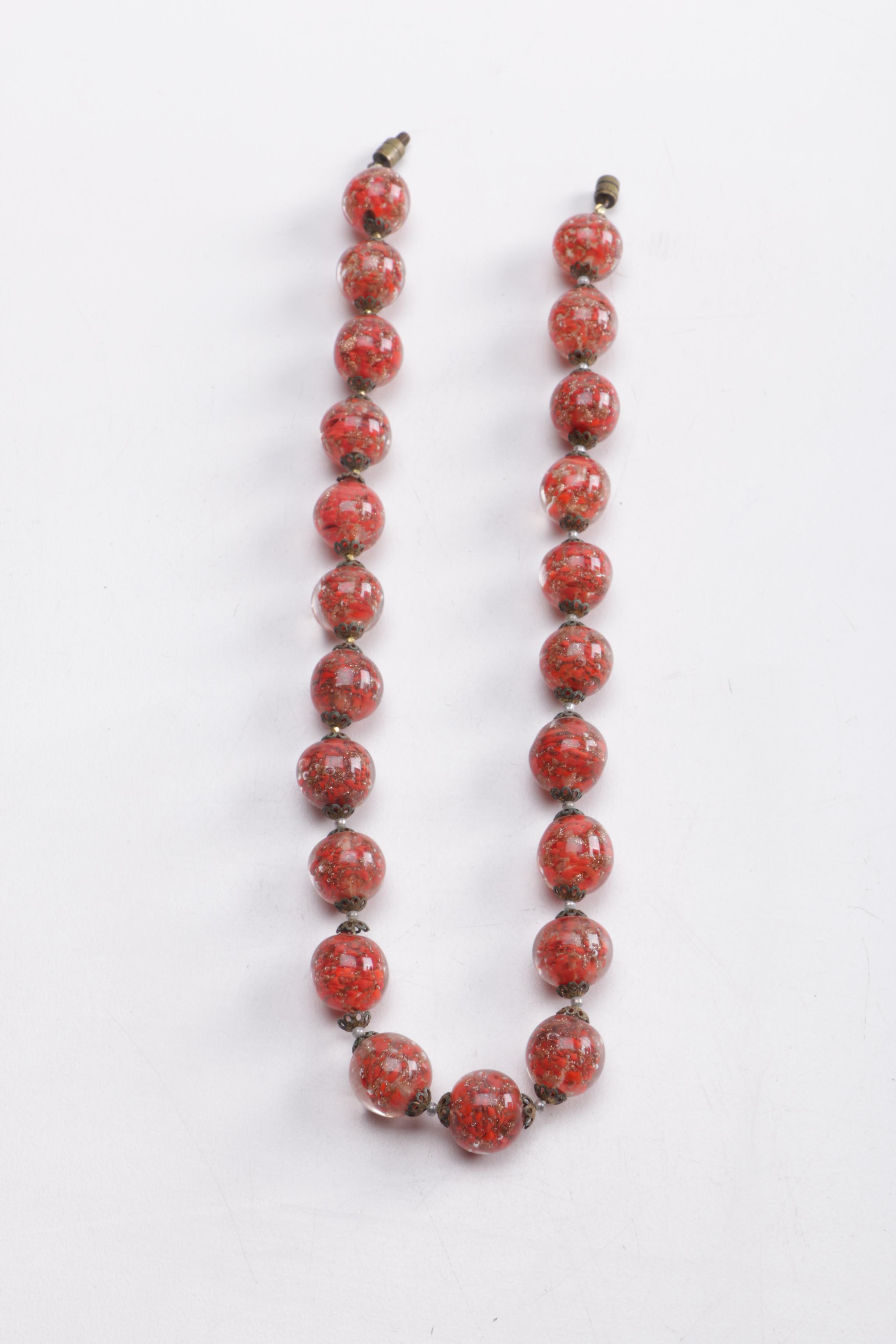 Stone and Glass Necklaces