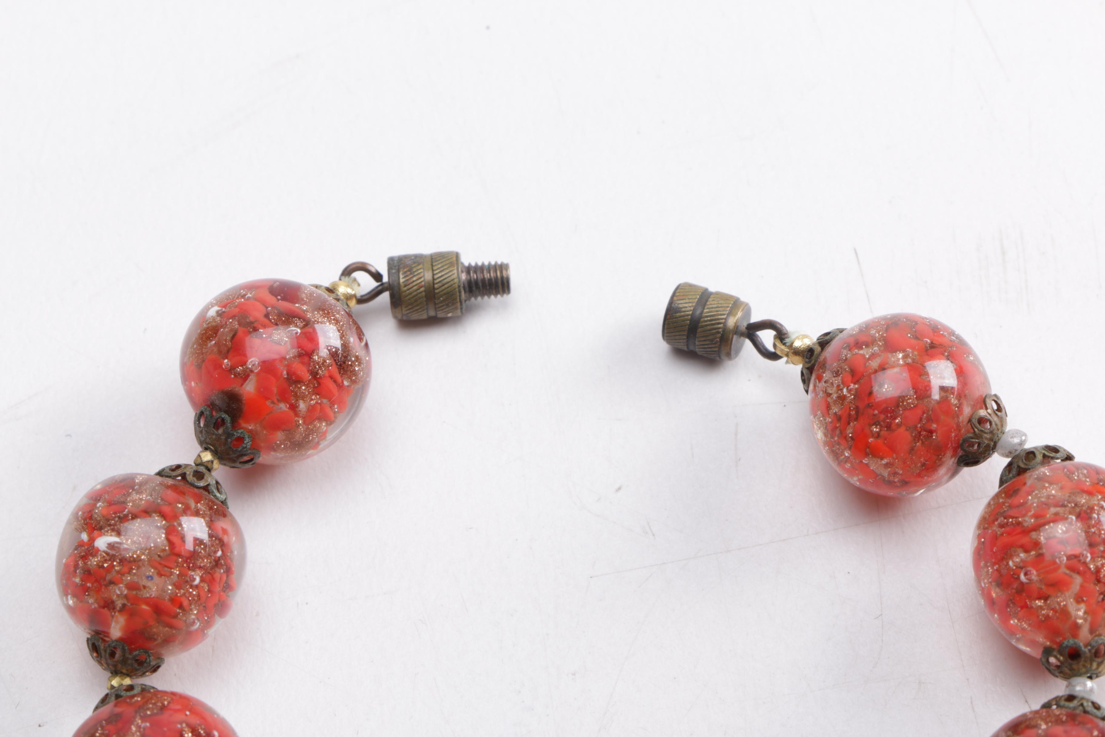 Stone and Glass Necklaces