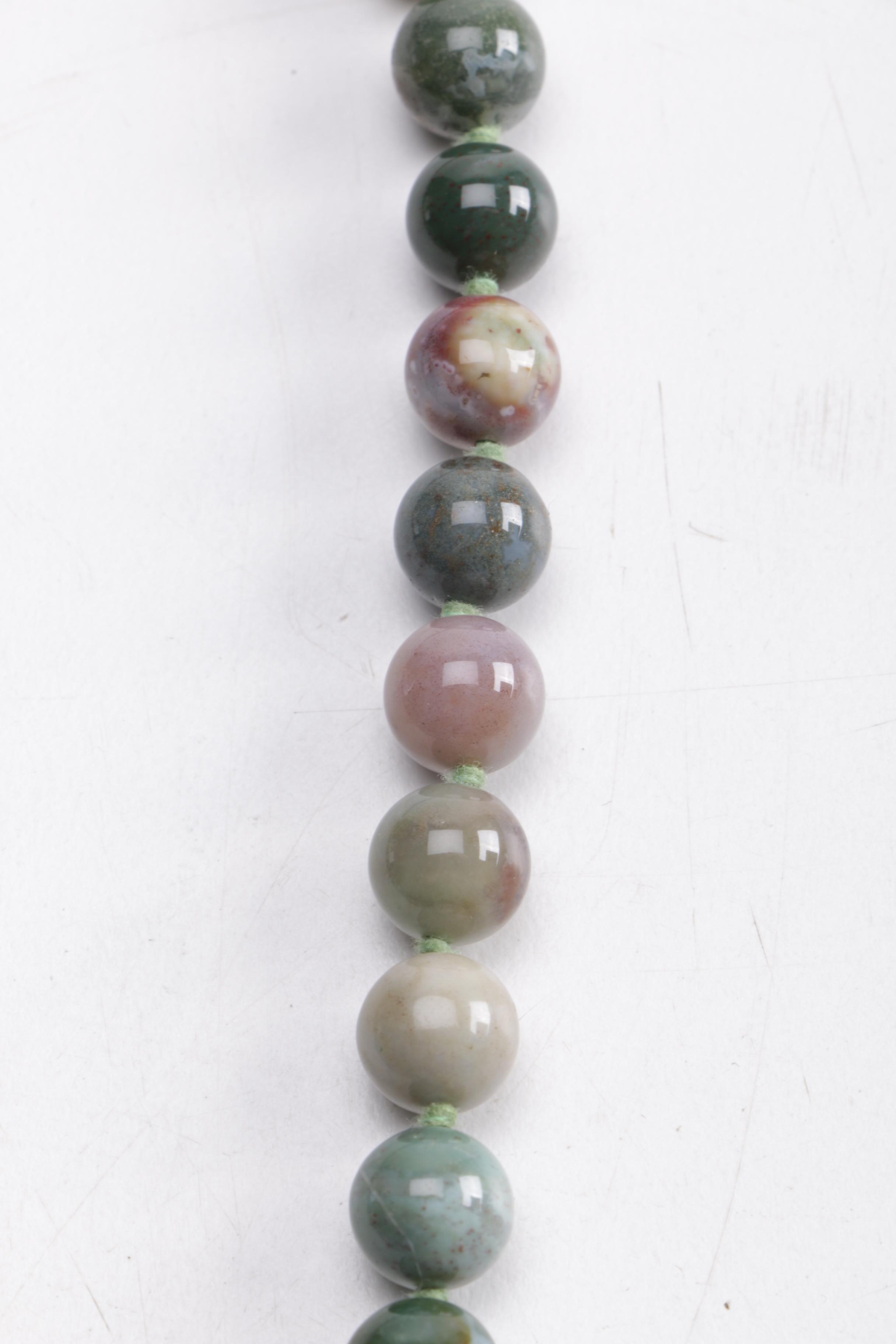 Stone and Glass Necklaces