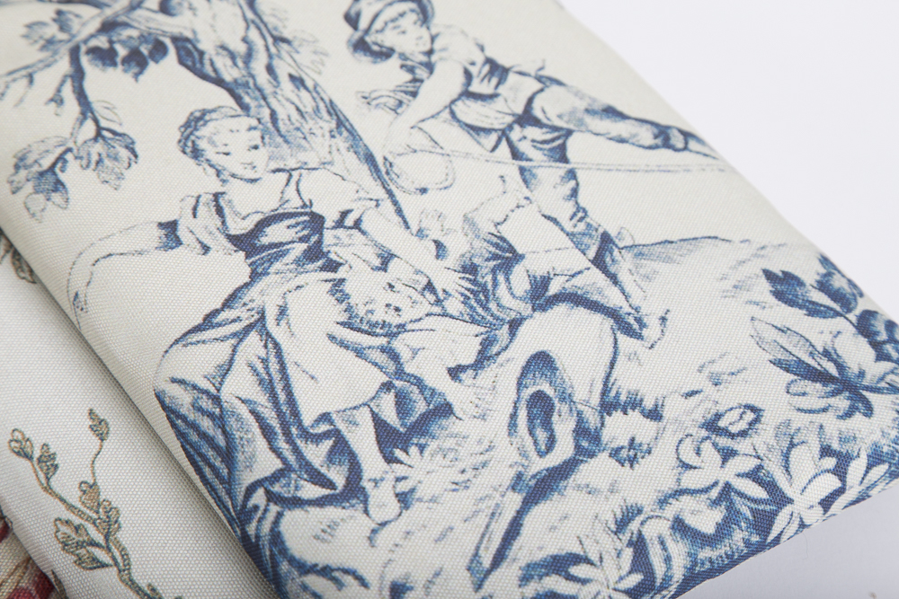 Toile Fabric Covered Clip Boards