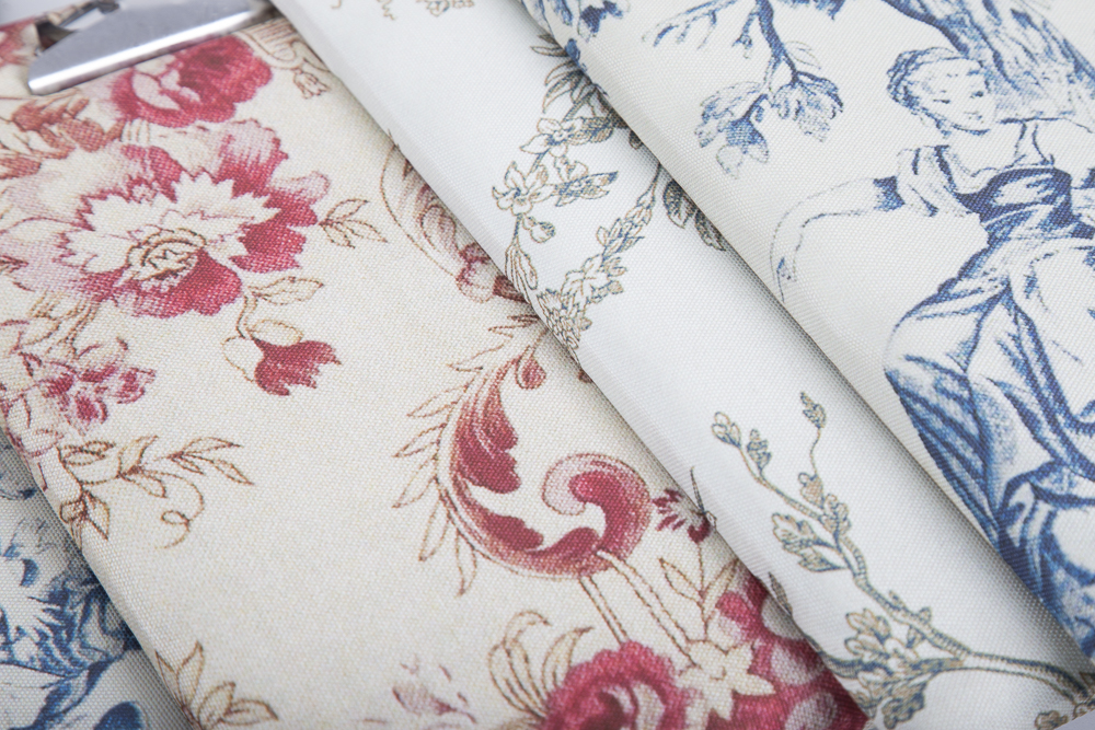Toile Fabric Covered Clip Boards