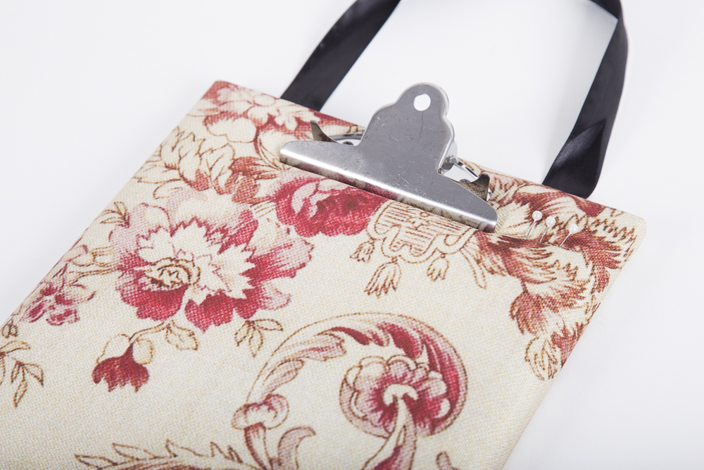 Toile Fabric Covered Clip Boards