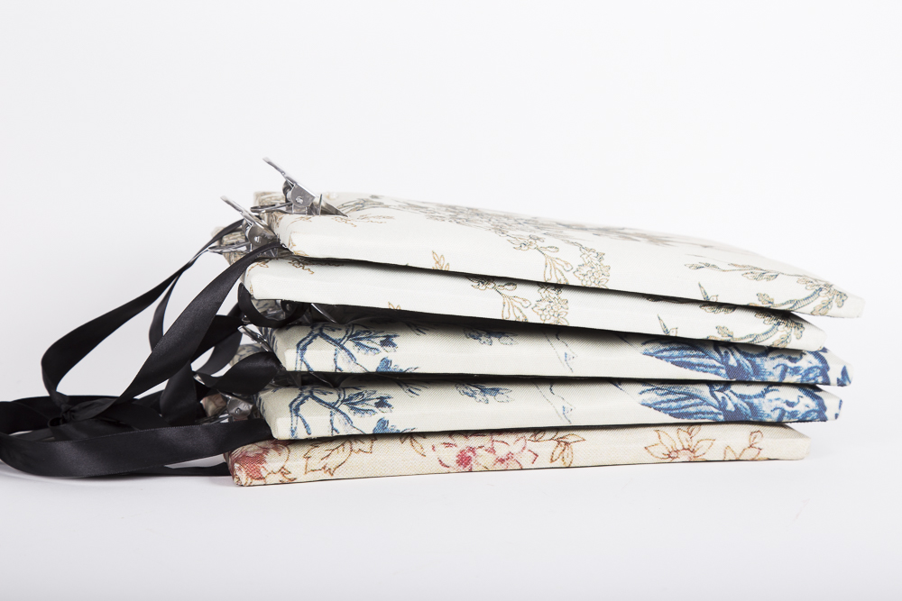 Toile Fabric Covered Clip Boards