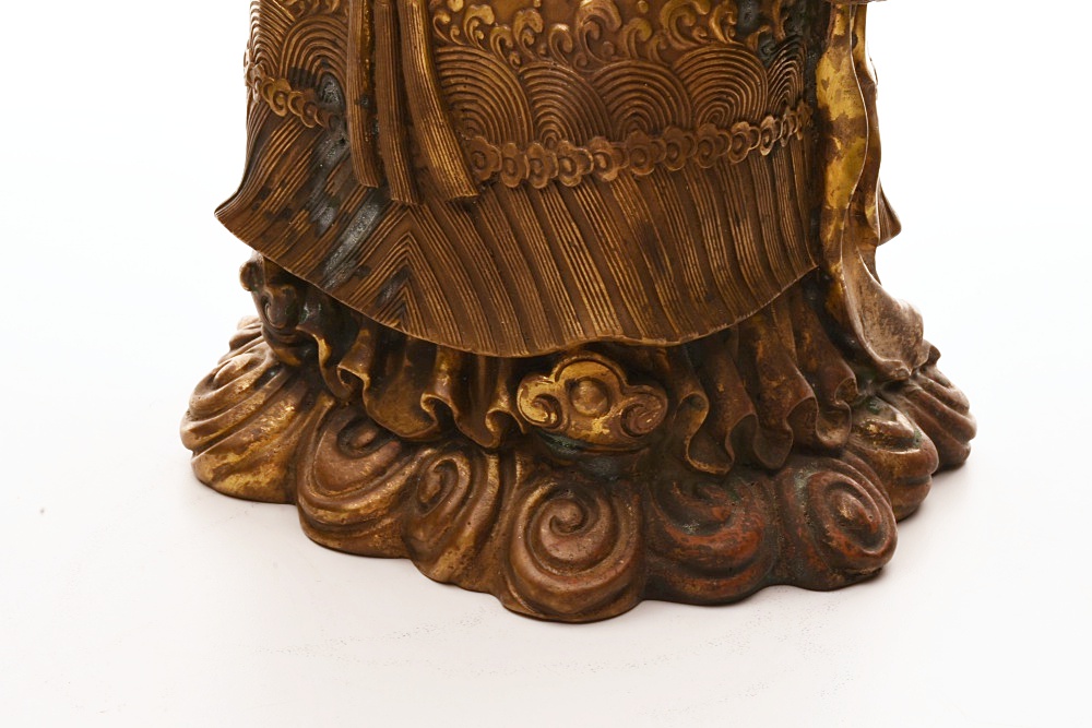 Finely Cast Brass Daoist "Happiness" Deity