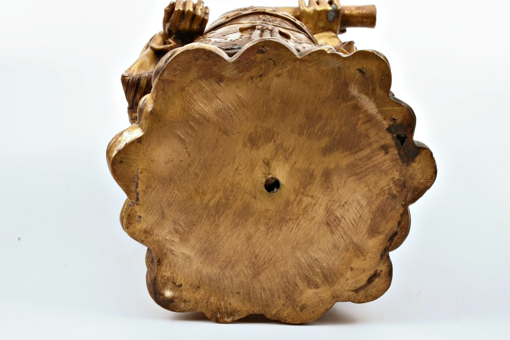 Finely Cast Brass Daoist "Happiness" Deity