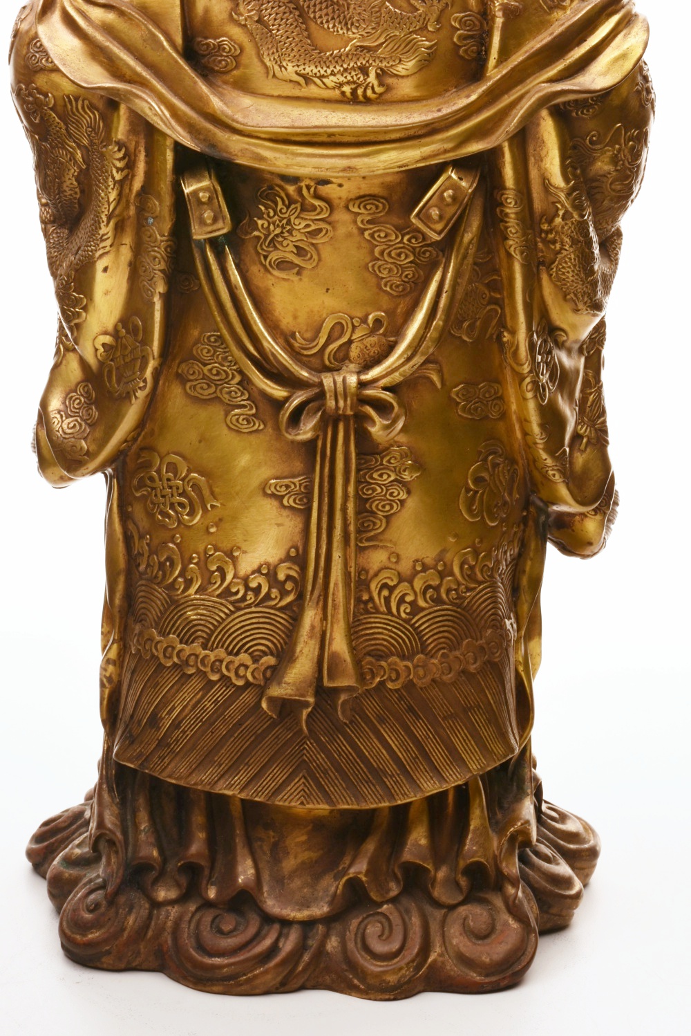Finely Cast Brass Daoist "Happiness" Deity