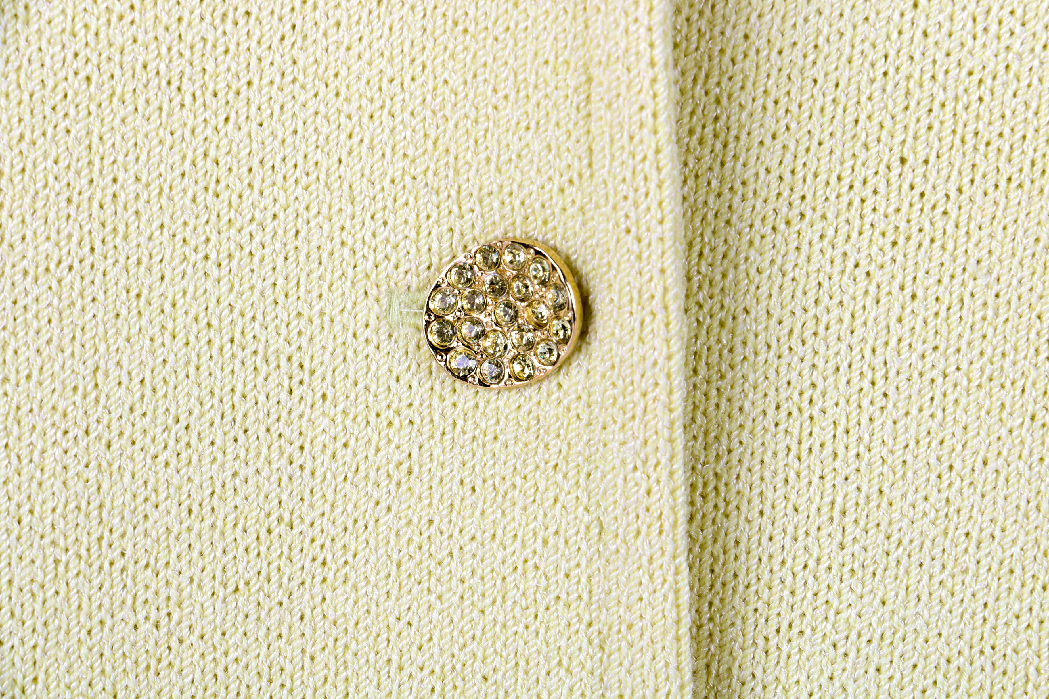 St. John Light Yellow Evening Jacket and Blouse