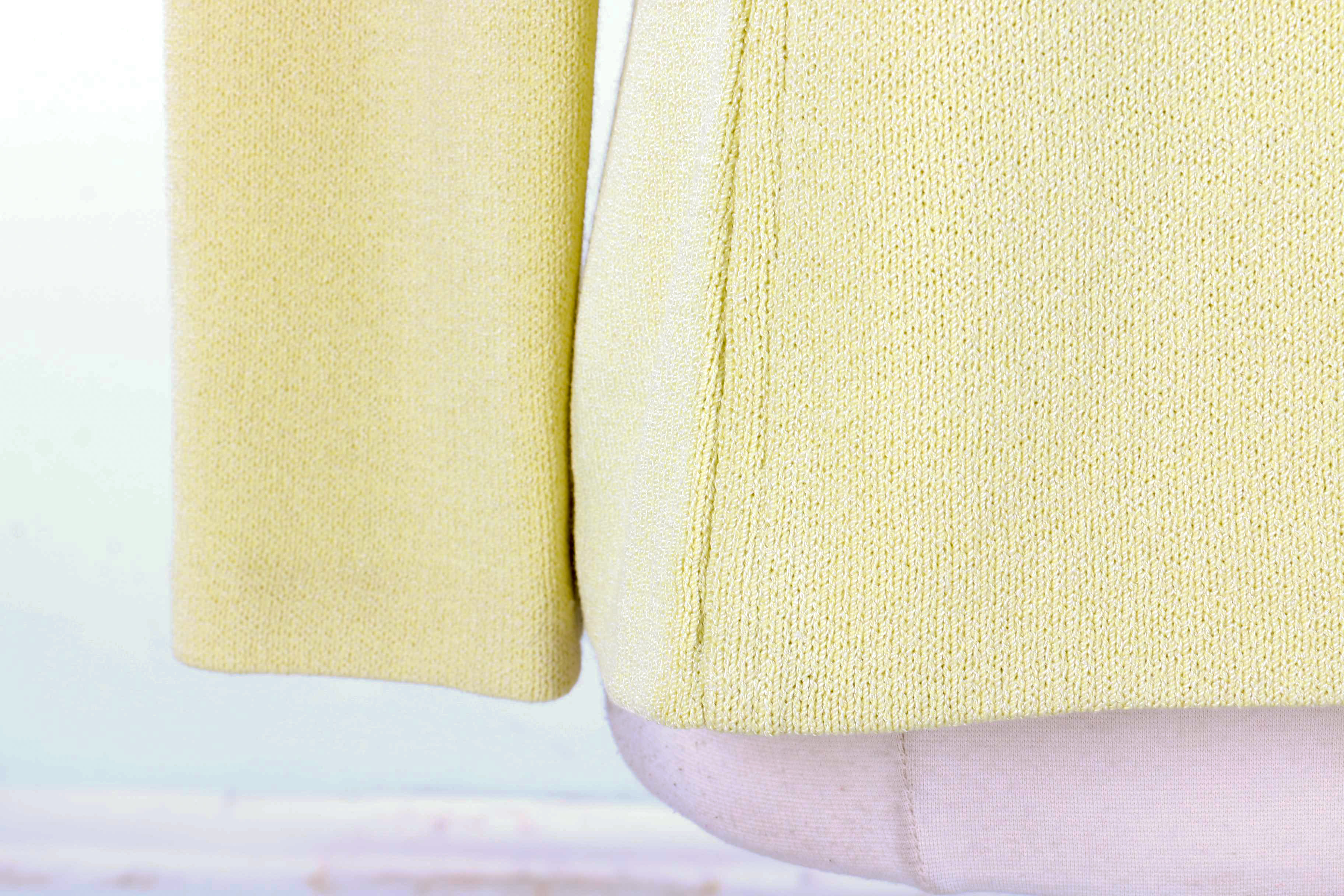 St. John Light Yellow Evening Jacket and Blouse