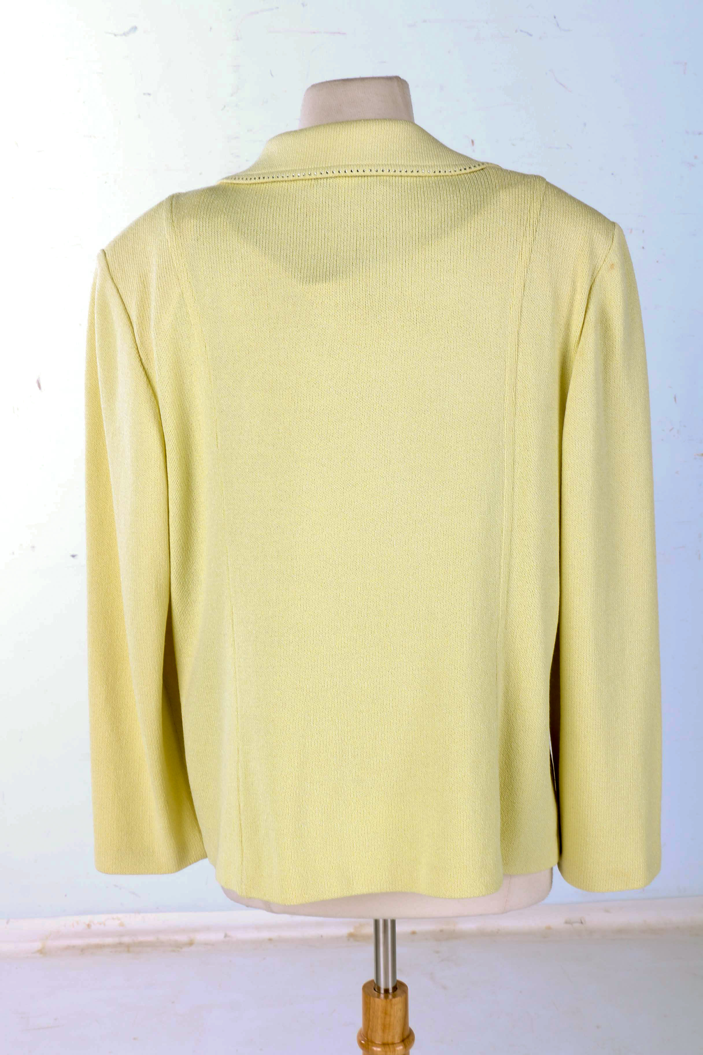St. John Light Yellow Evening Jacket and Blouse