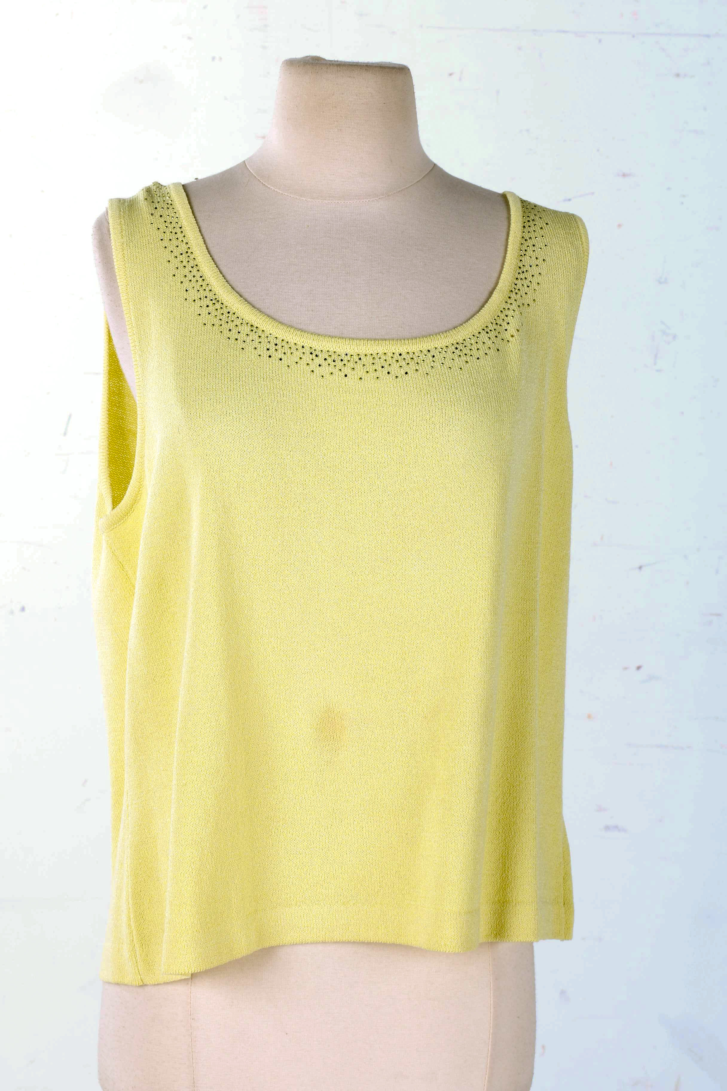 St. John Light Yellow Evening Jacket and Blouse