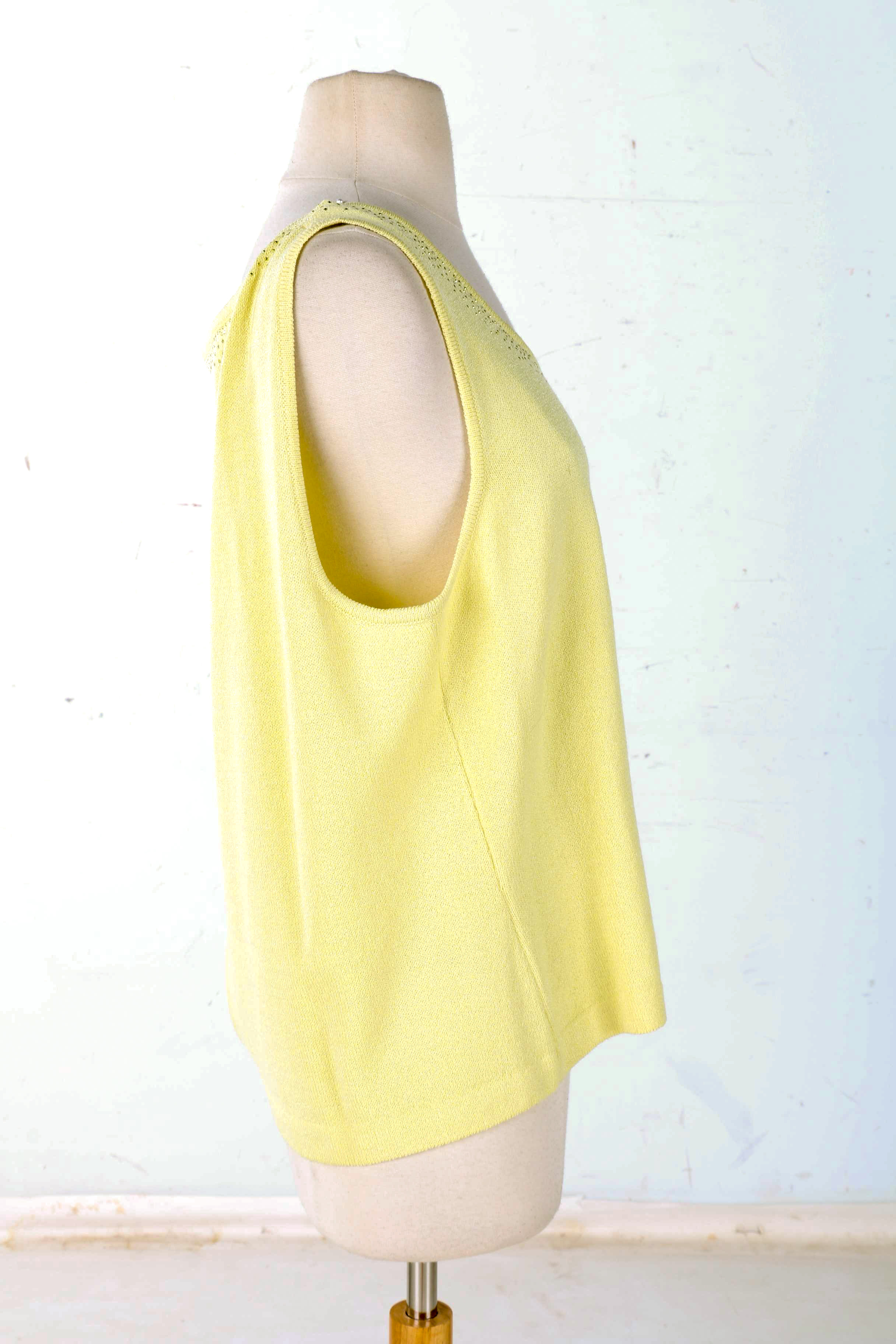 St. John Light Yellow Evening Jacket and Blouse
