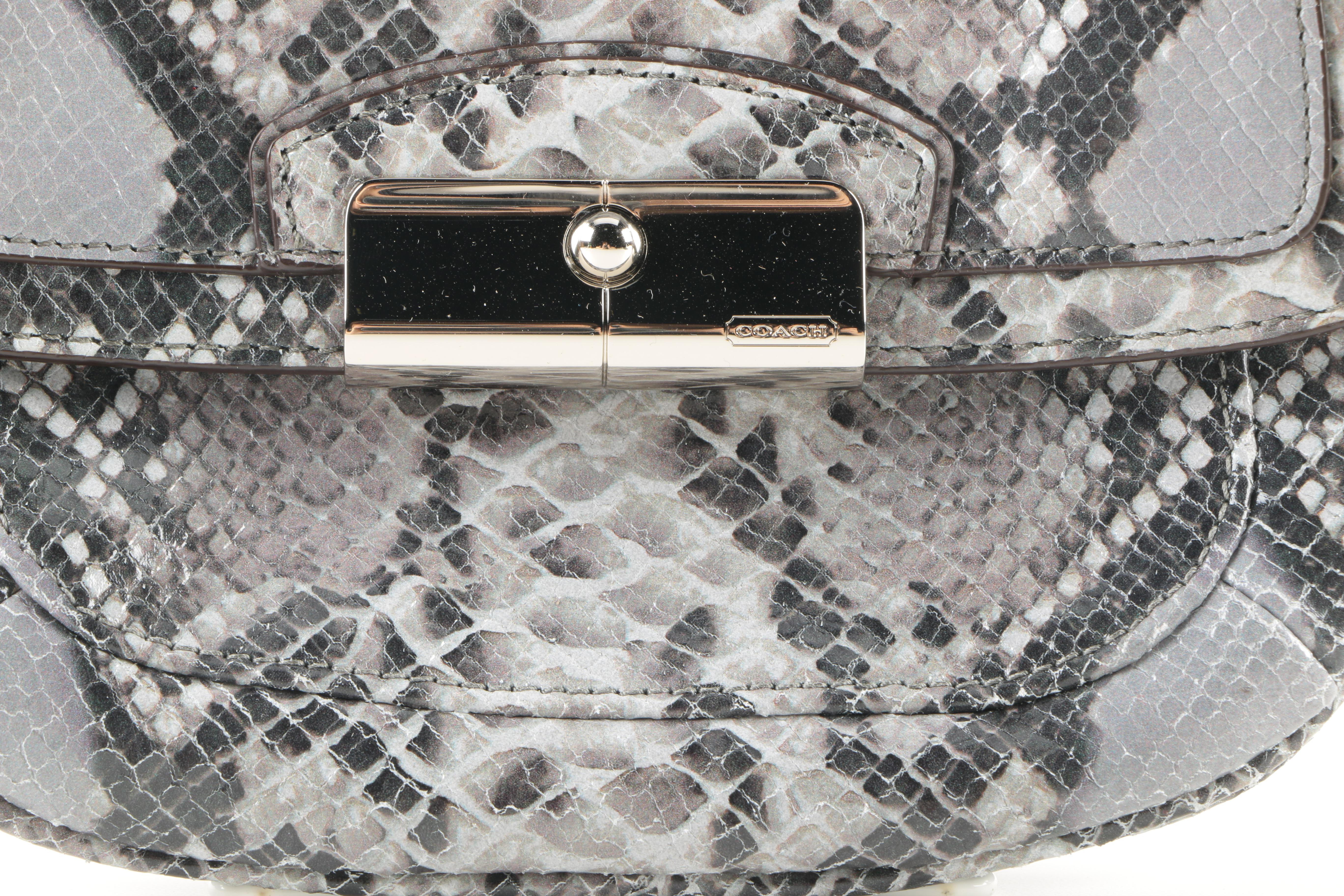 Coach Embossed Leather Purse