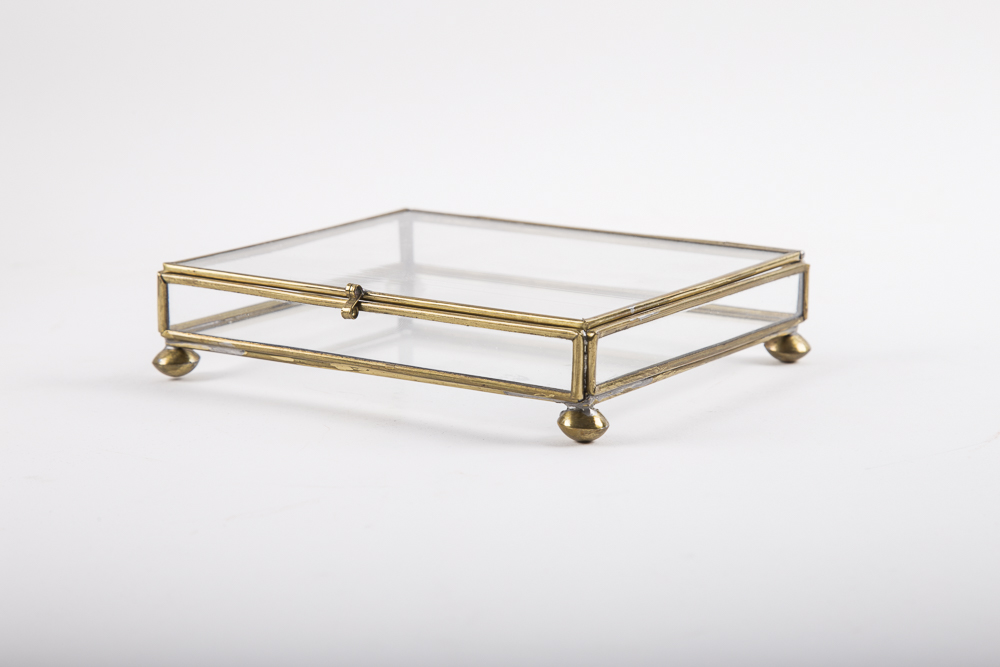 Metal and Glass Decorative Boxes