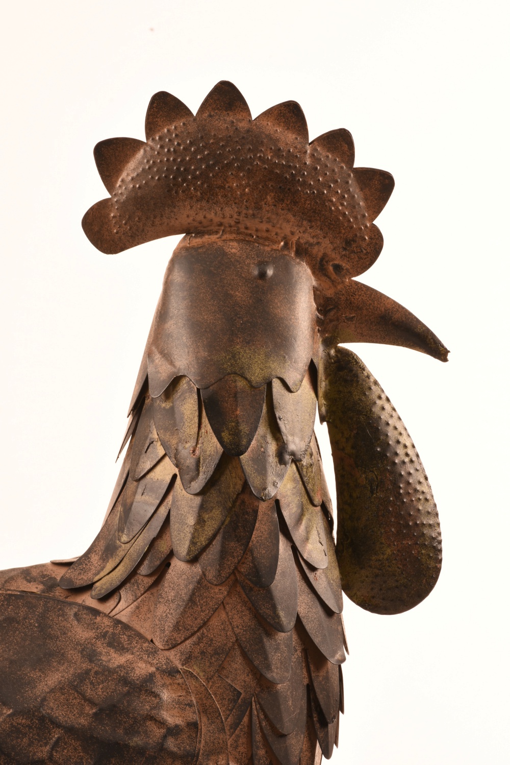 Vintage Metal Sculptural Rooster