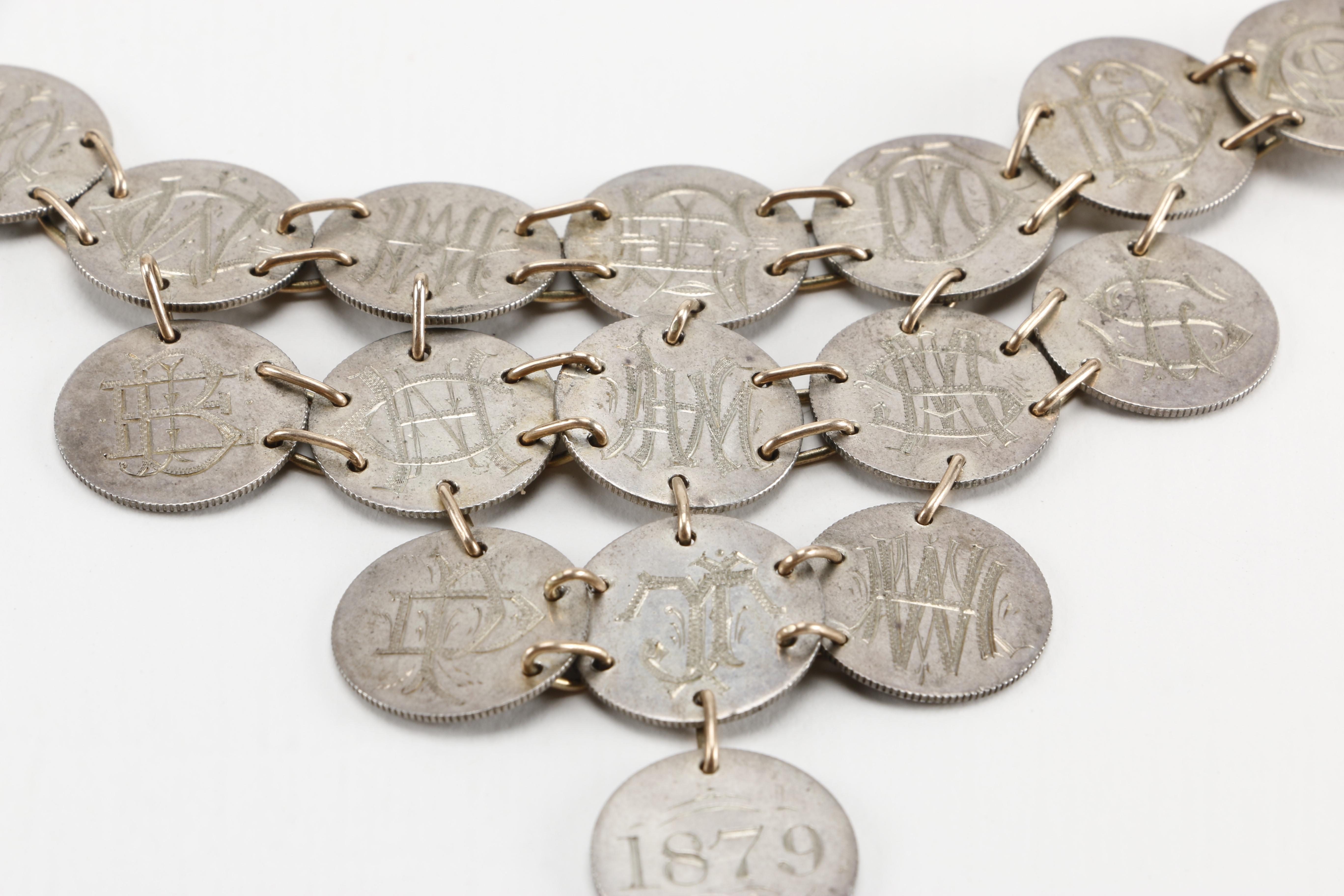 Sterling Silver Victorian Love Token Necklace