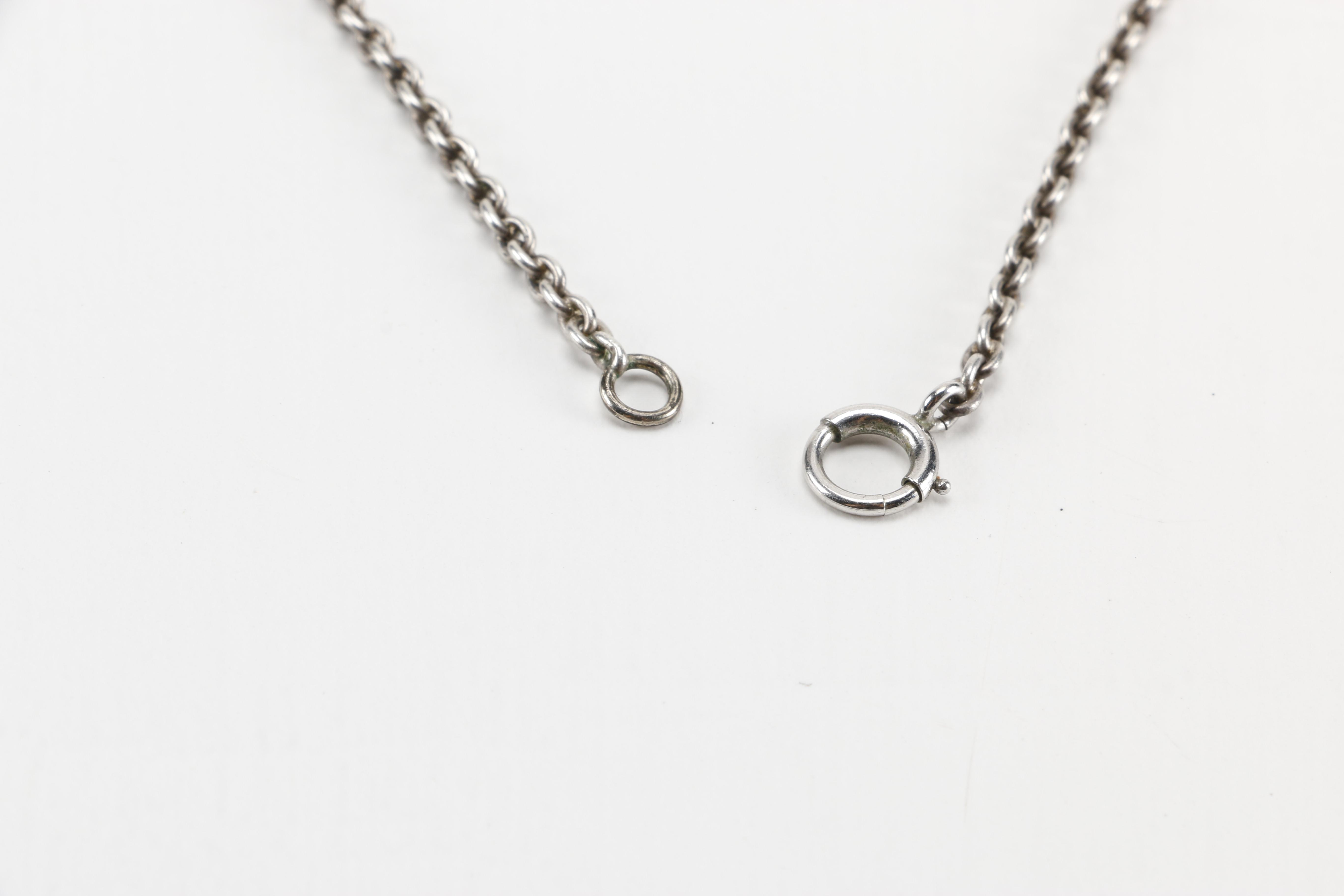 Sterling Silver Victorian Love Token Necklace