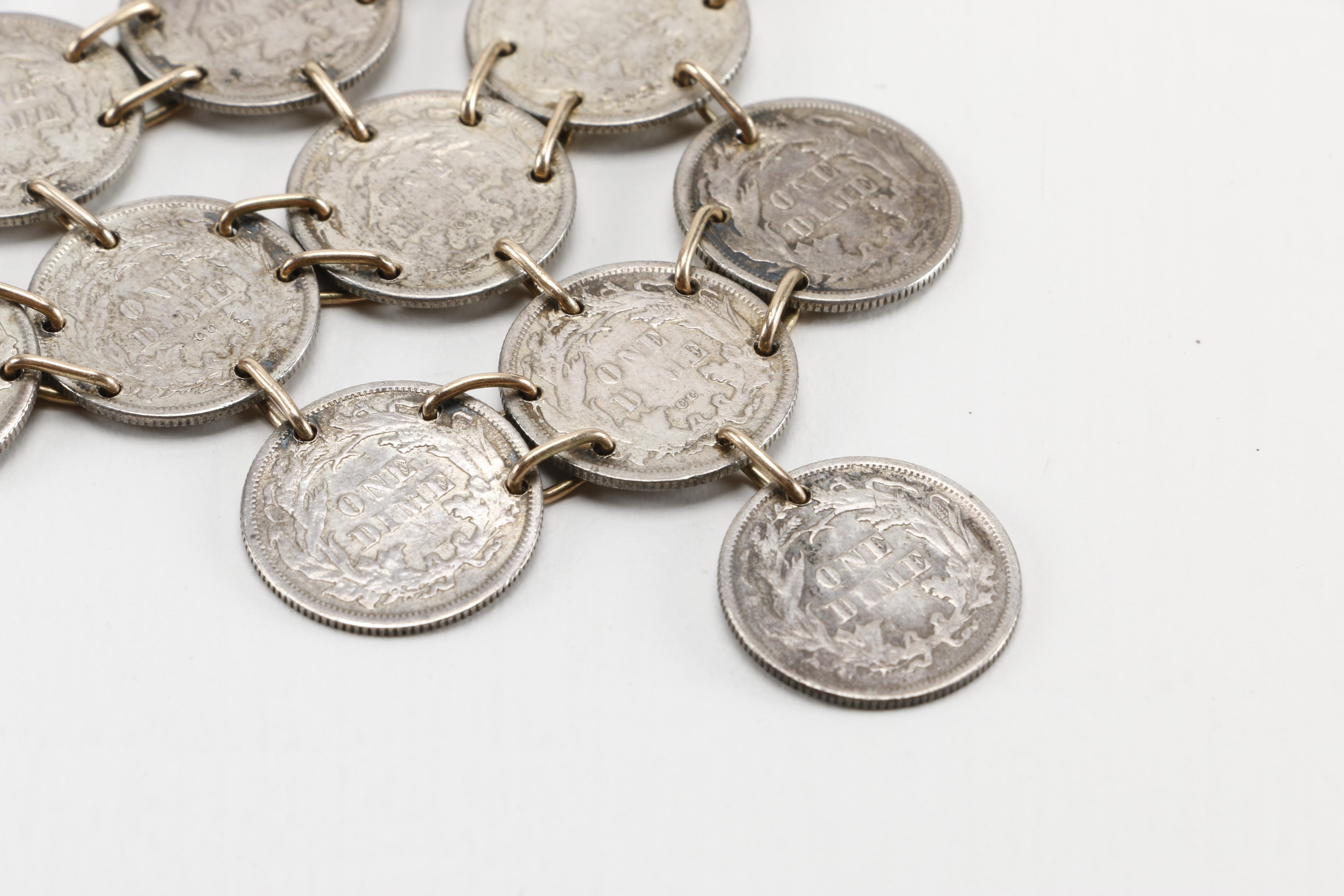 Sterling Silver Victorian Love Token Necklace