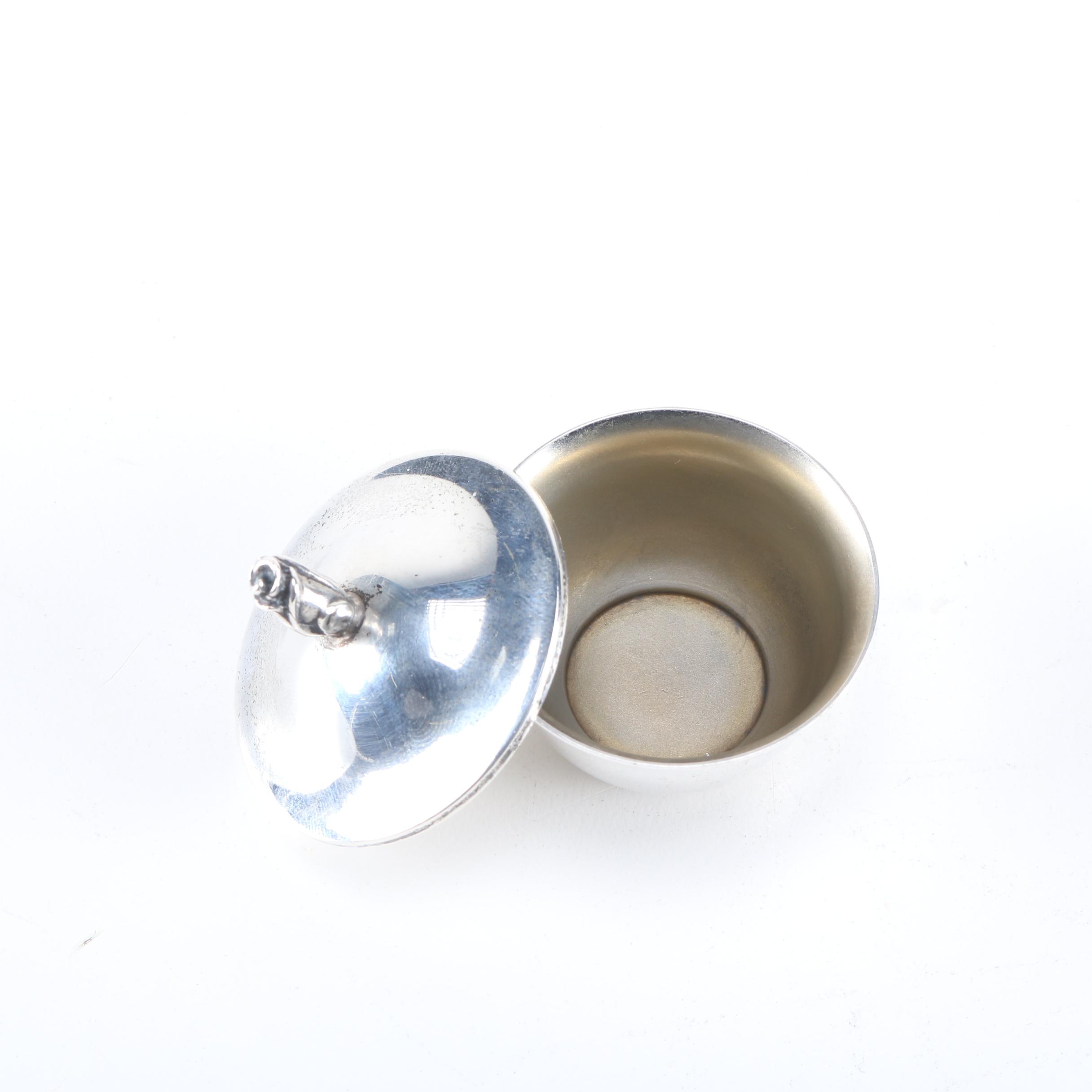 Tiffany & Co. Sterling Sugar Bowl and Salt Dish