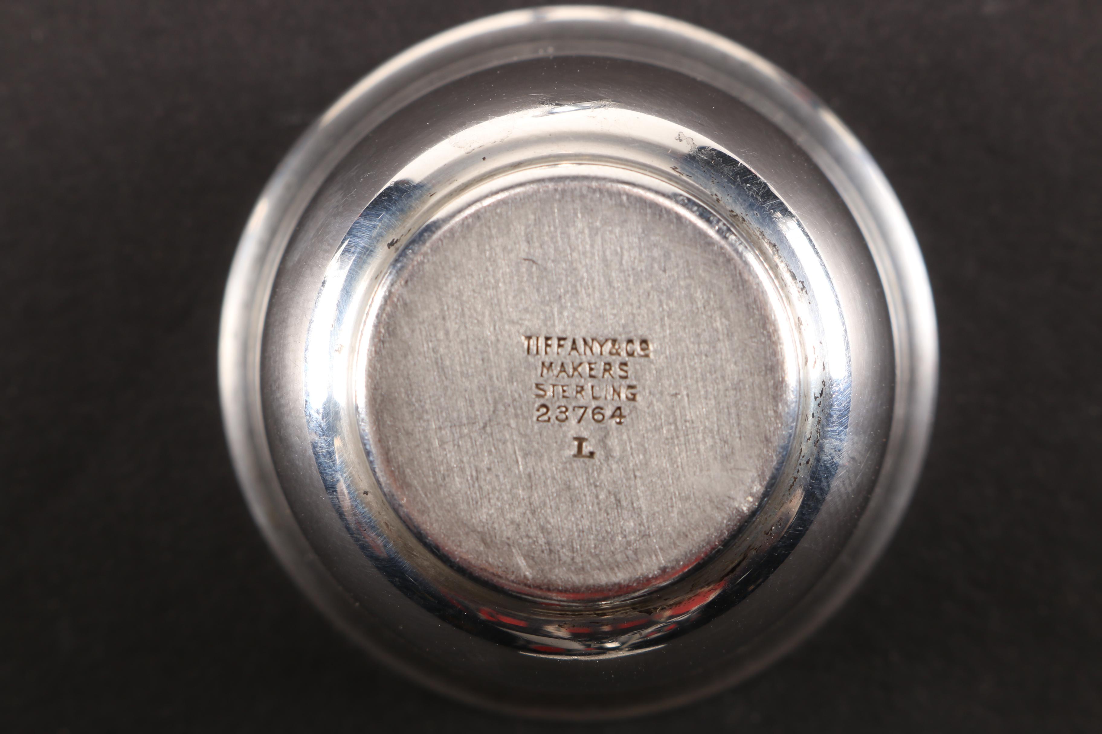 Tiffany & Co. Sterling Sugar Bowl and Salt Dish