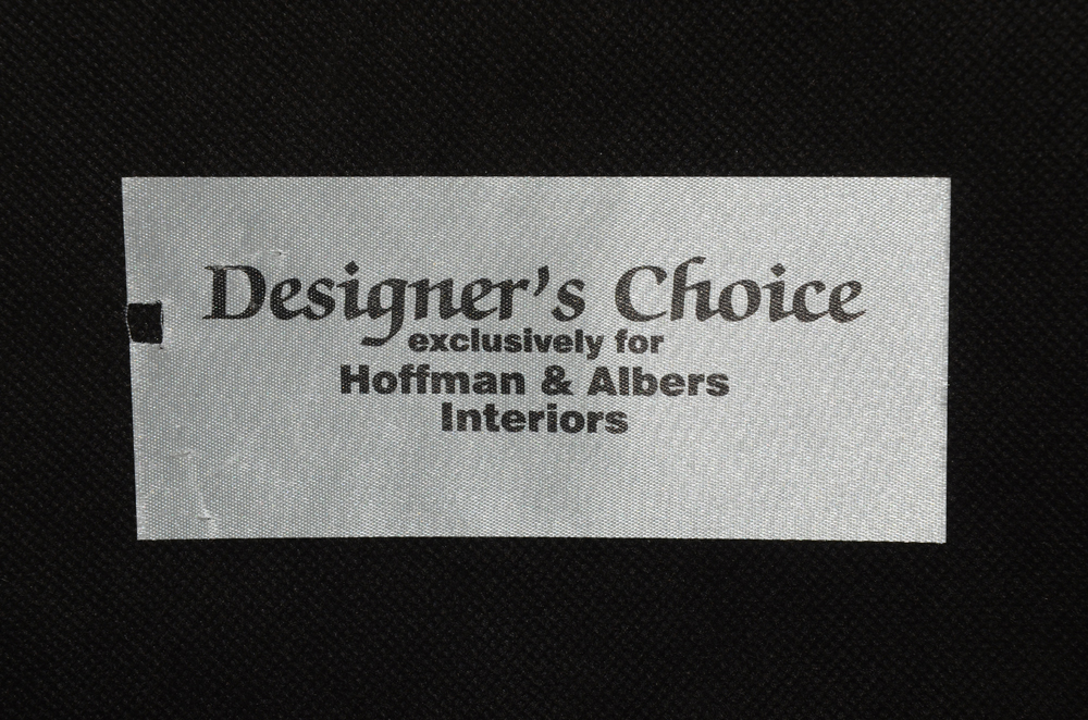 Red Strié Upholstered Lounge Chair and Ottoman